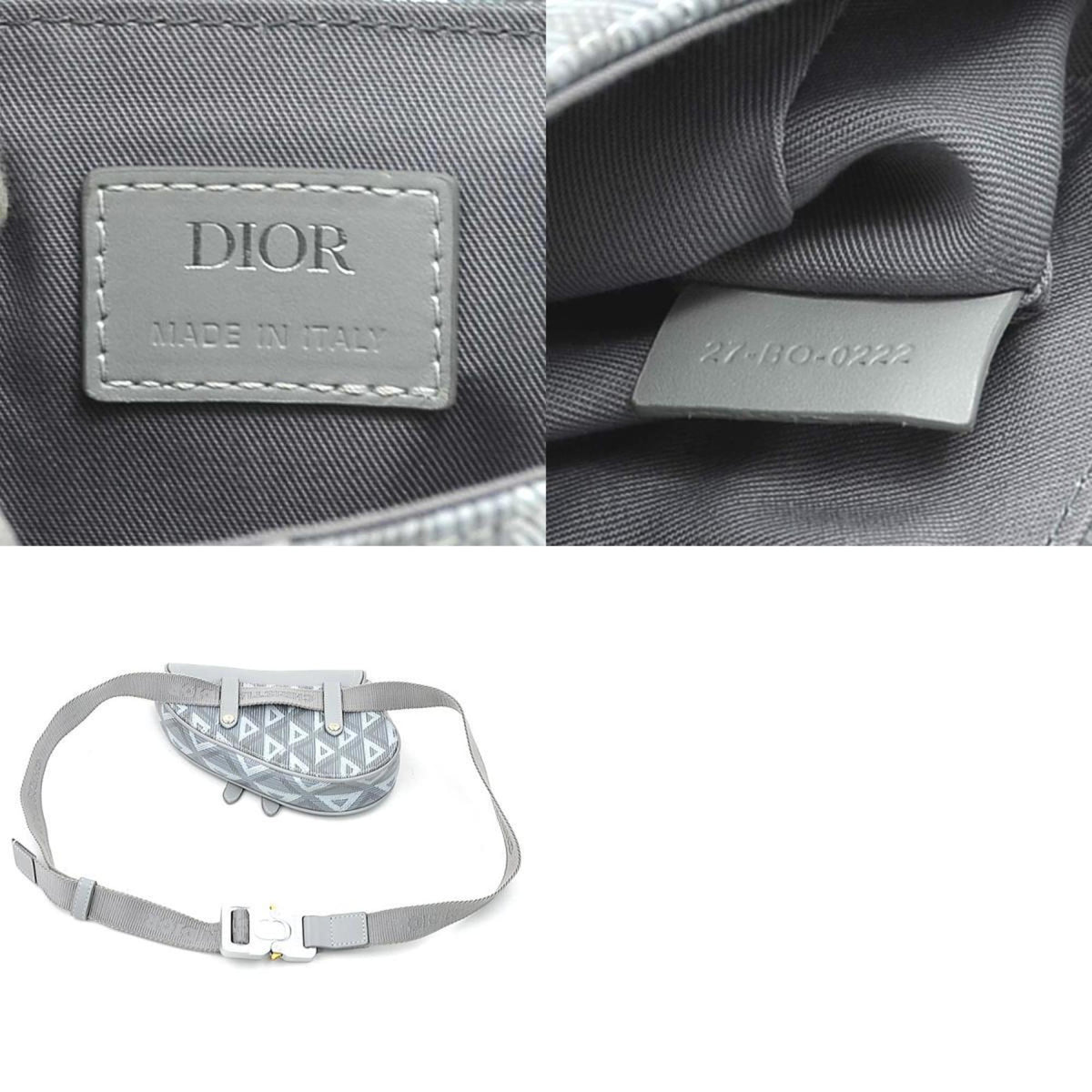 Christian Dior Gray Leather Sling Bag (Pre-Owned)