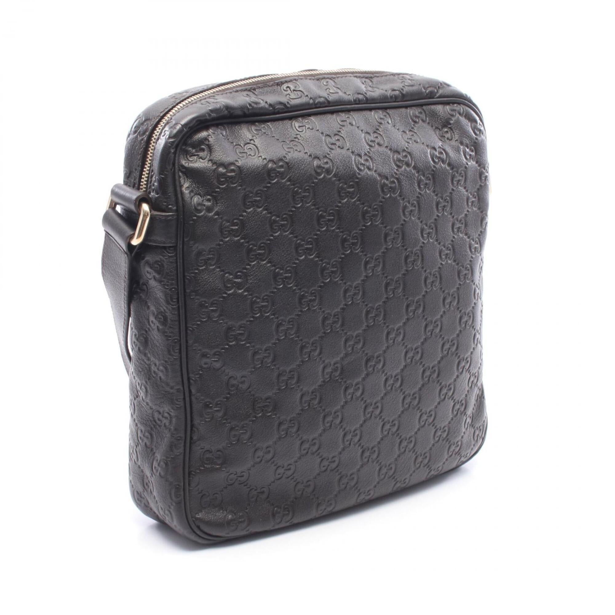 Gucci Brown Leather Handbag Shoulder Bag (Pre-Owned)
