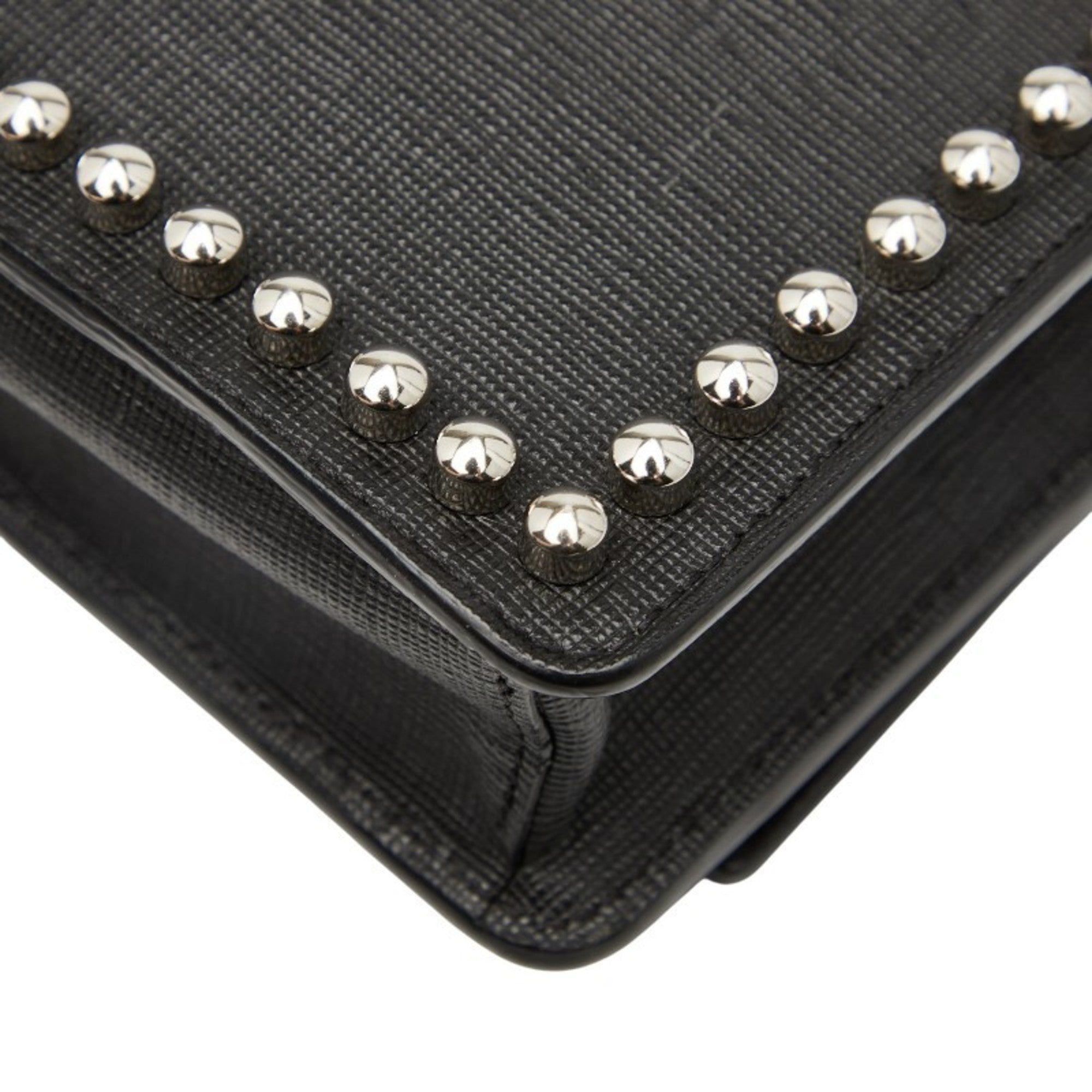 Fendi Black Leather Shoulder Bag (Pre-Owned)