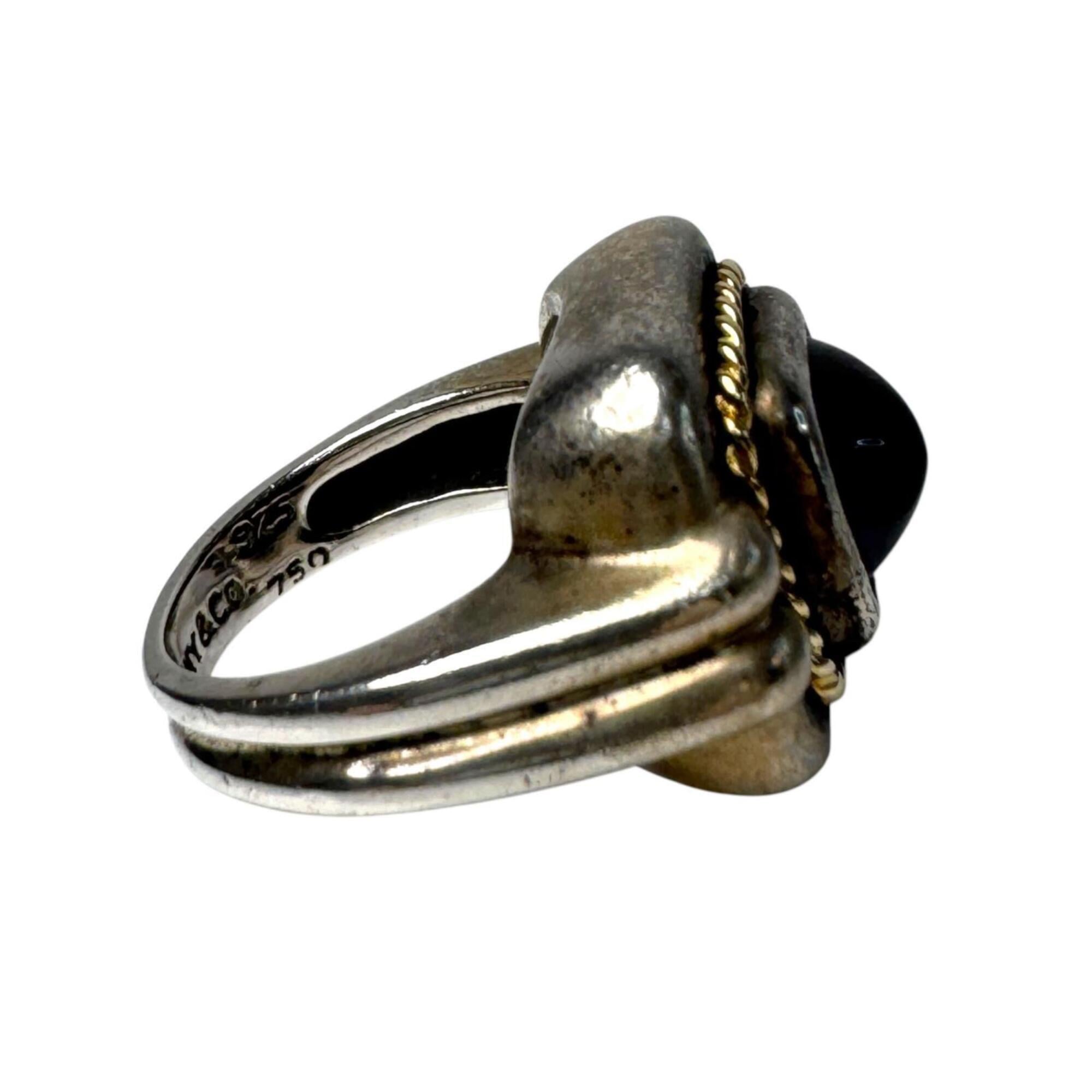 Tiffany Gold Silver Purple Gold (18K) Silver 925 Band Ring (Pre-Owned)