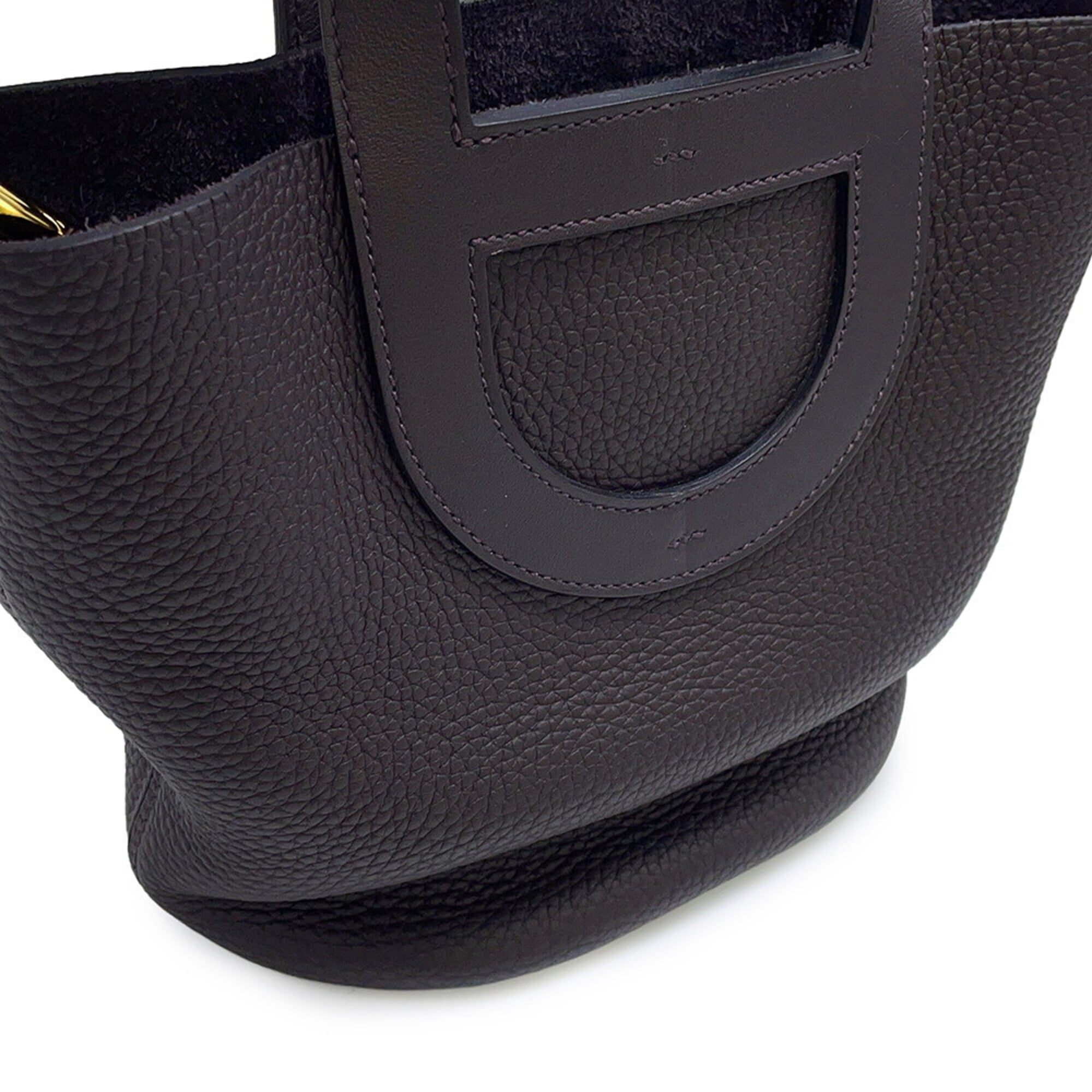Hermes Cassis Taurillon Clemence Leather Swift Leather Tote Bag (Pre-Owned)
