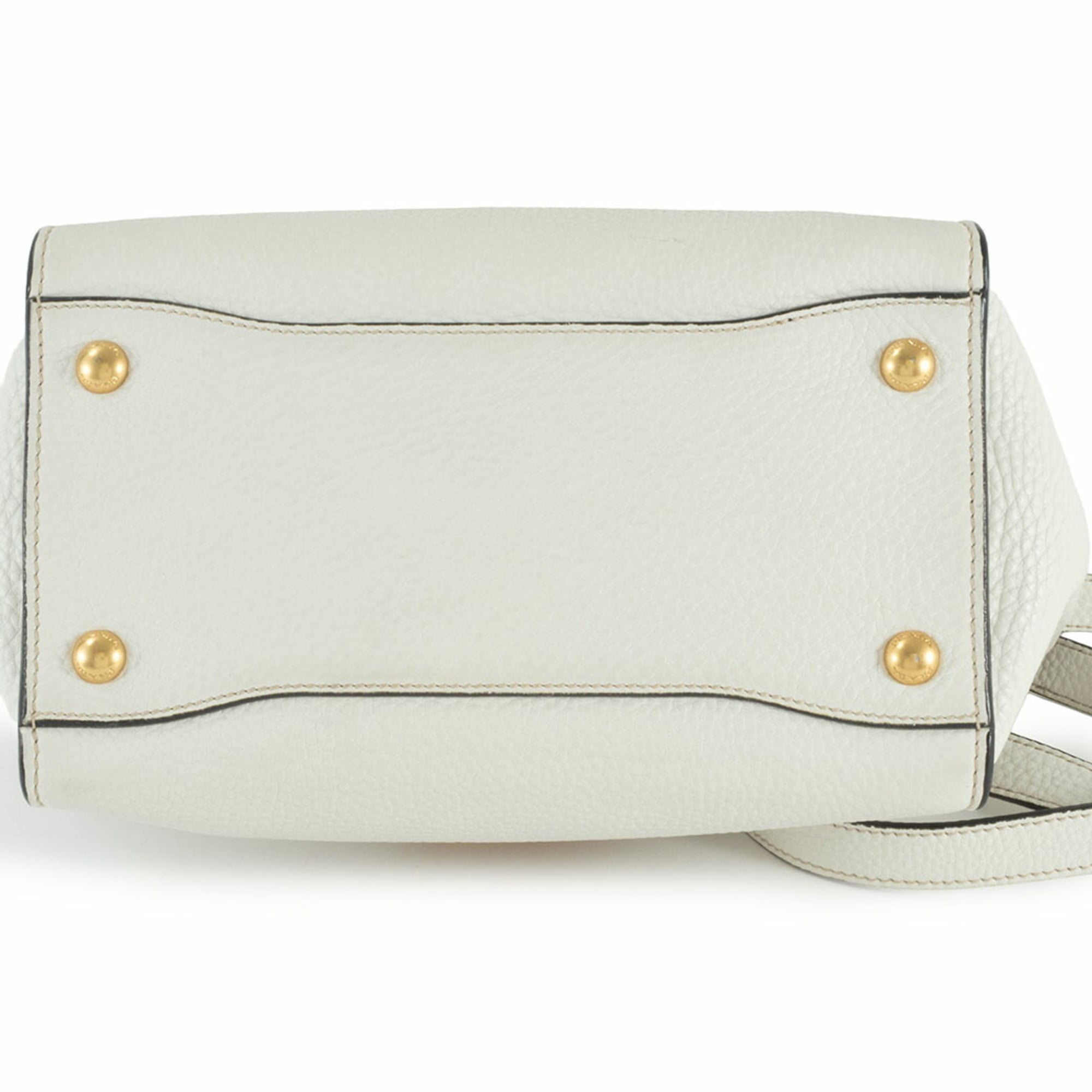 Prada White Leather Handbag (Pre-Owned)