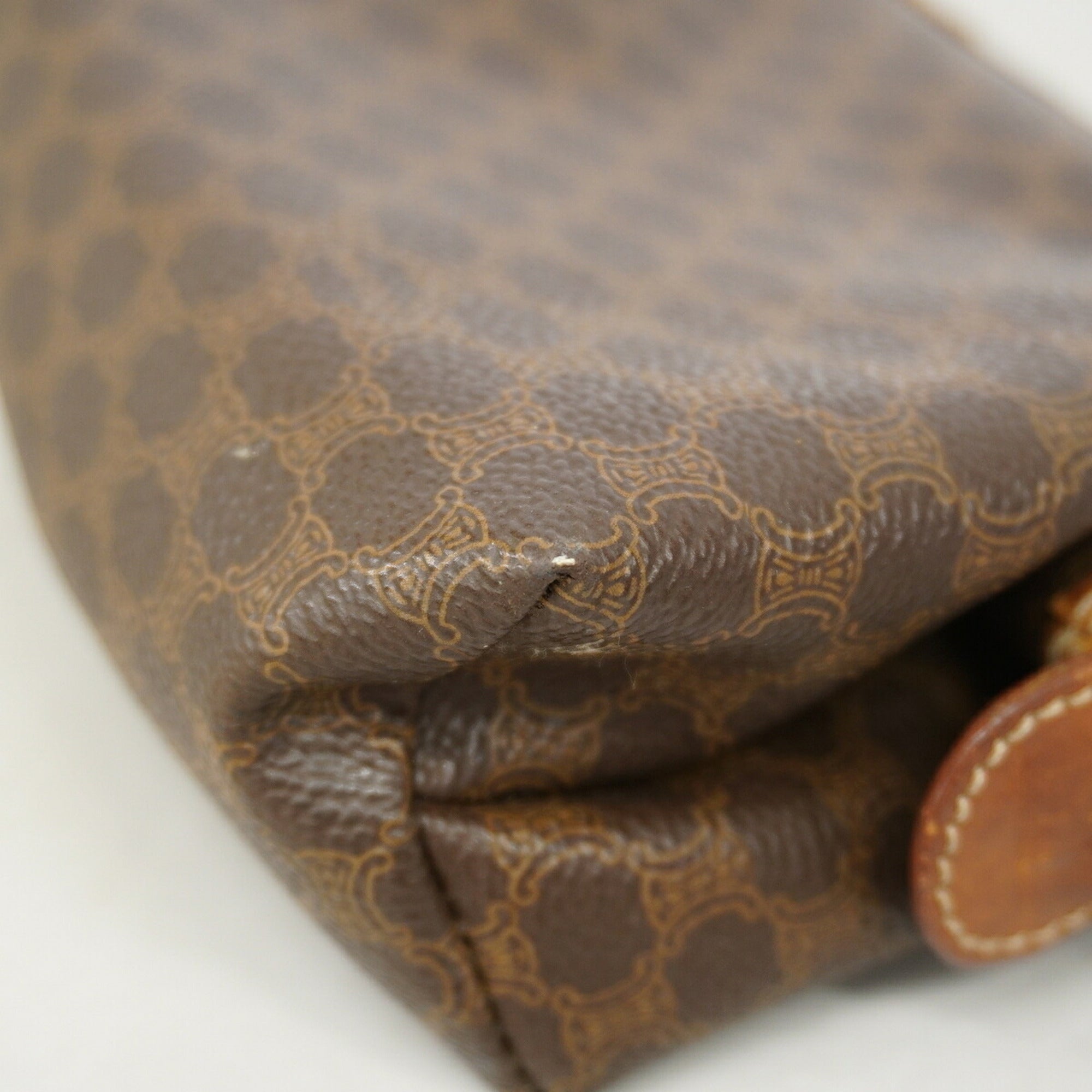 Celine Brown Pvc Pouch (Pre-Owned)