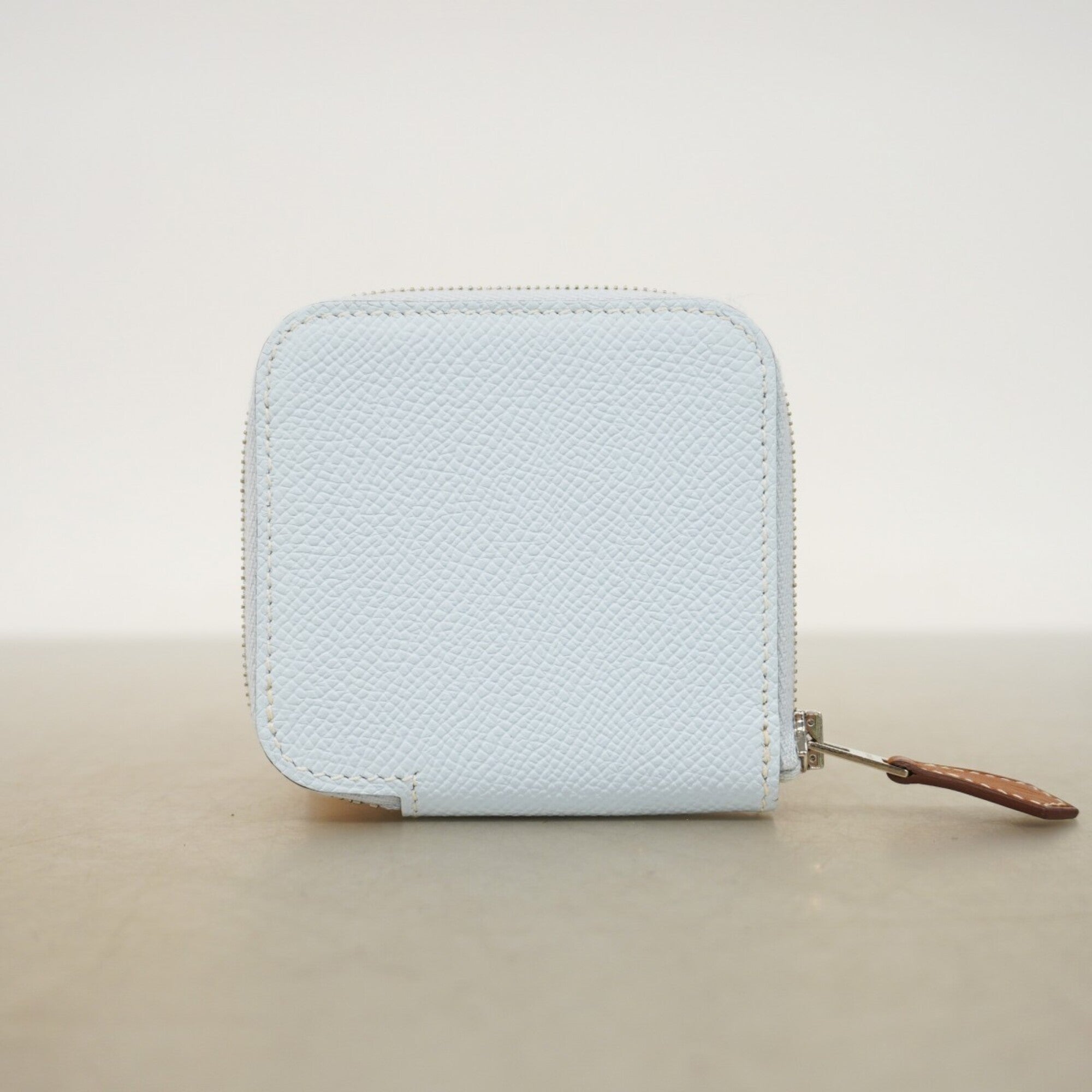 Hermes Blue Epsom Leather Coin Purse/Coin Case (Pre-Owned)