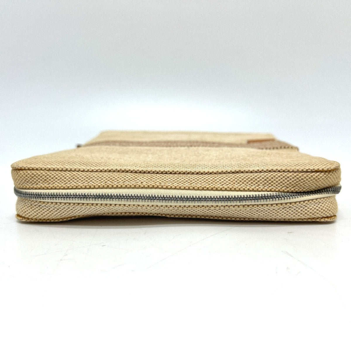Hermes Beige Brown Yellow Toile H Pouch (Pre-Owned)