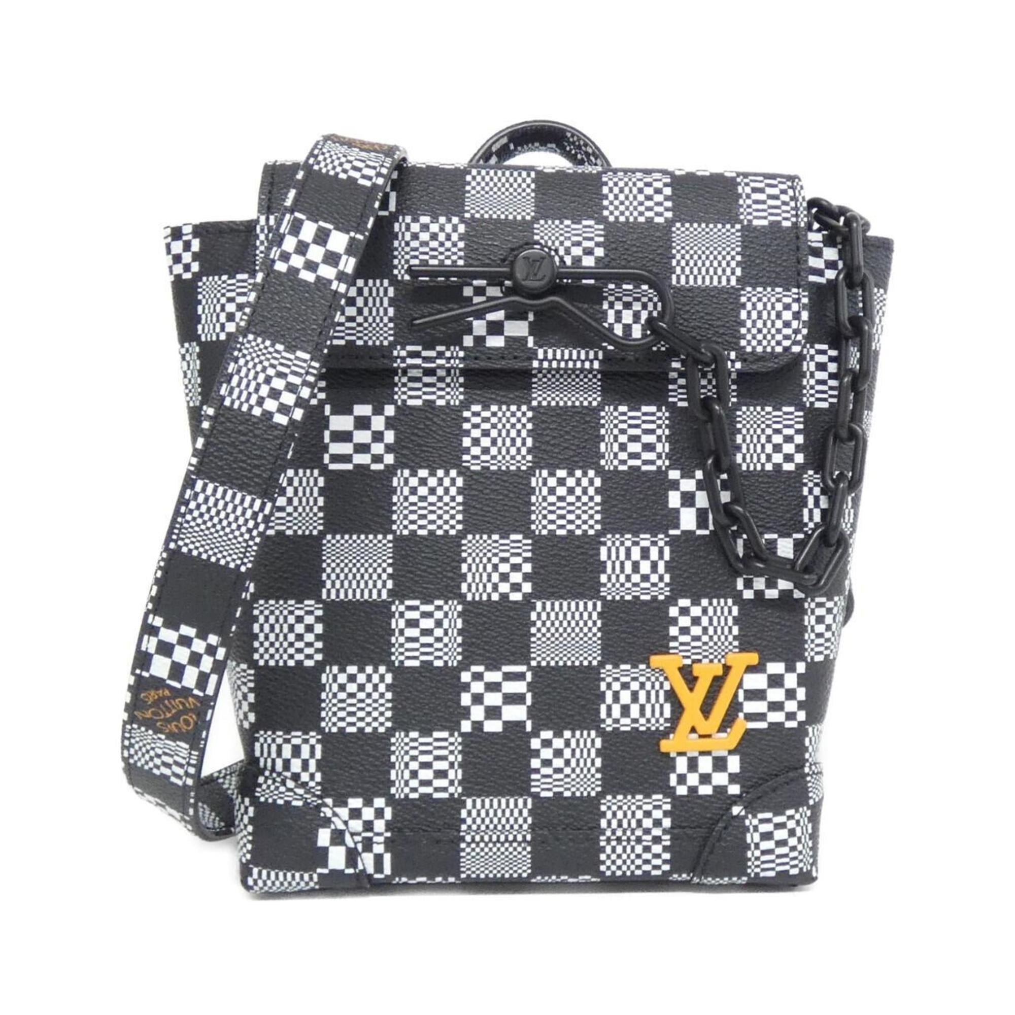 Louis Vuitton Damier Black Coated Canvas Shoulder Bag (Pre-Owned)