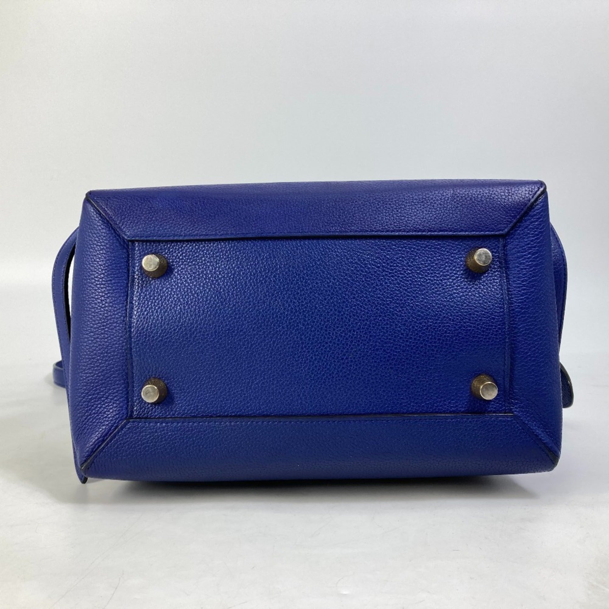 Celine Blue Leather Shoulder Bag (Pre-Owned)