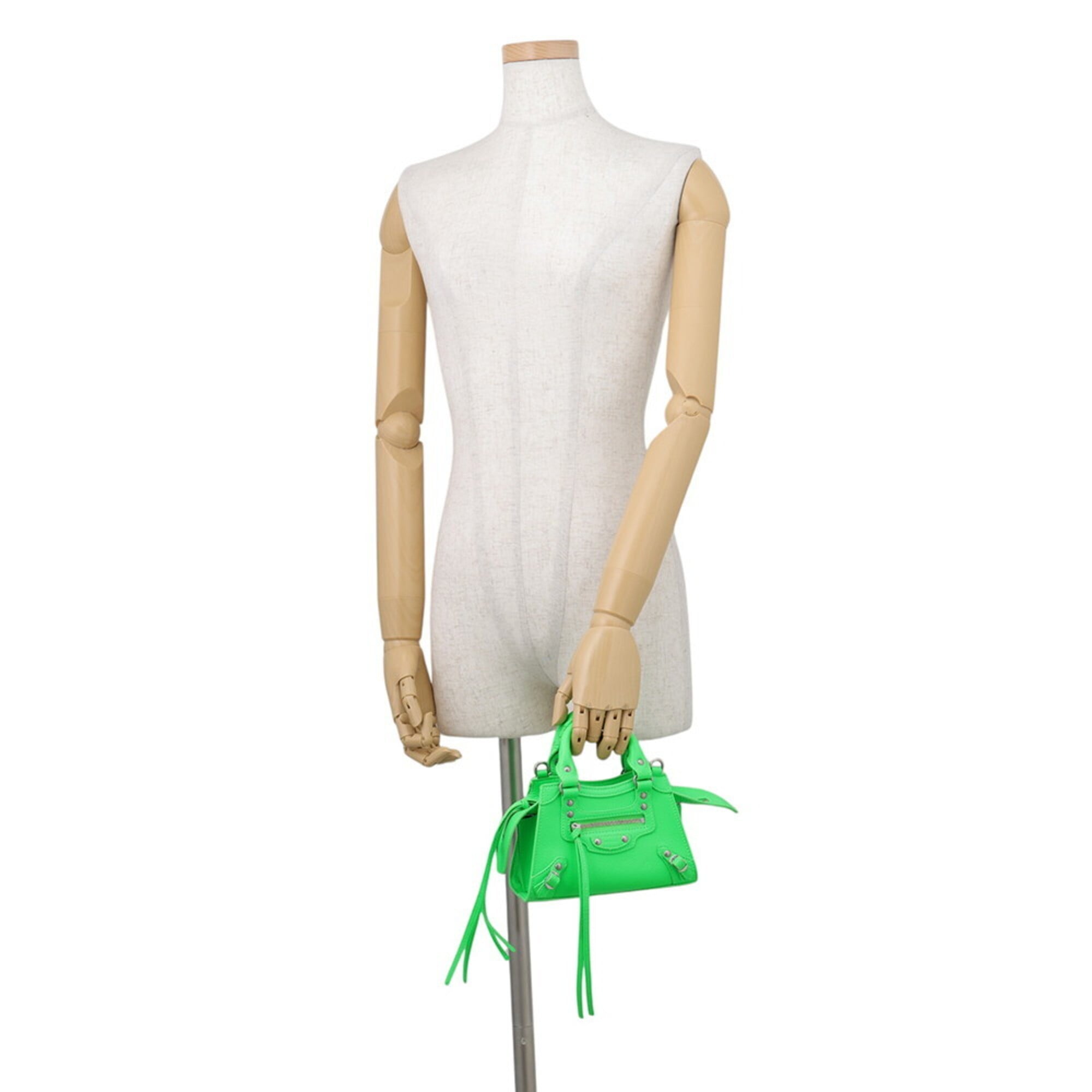 Balenciaga Green Leather Handbag (Pre-Owned)