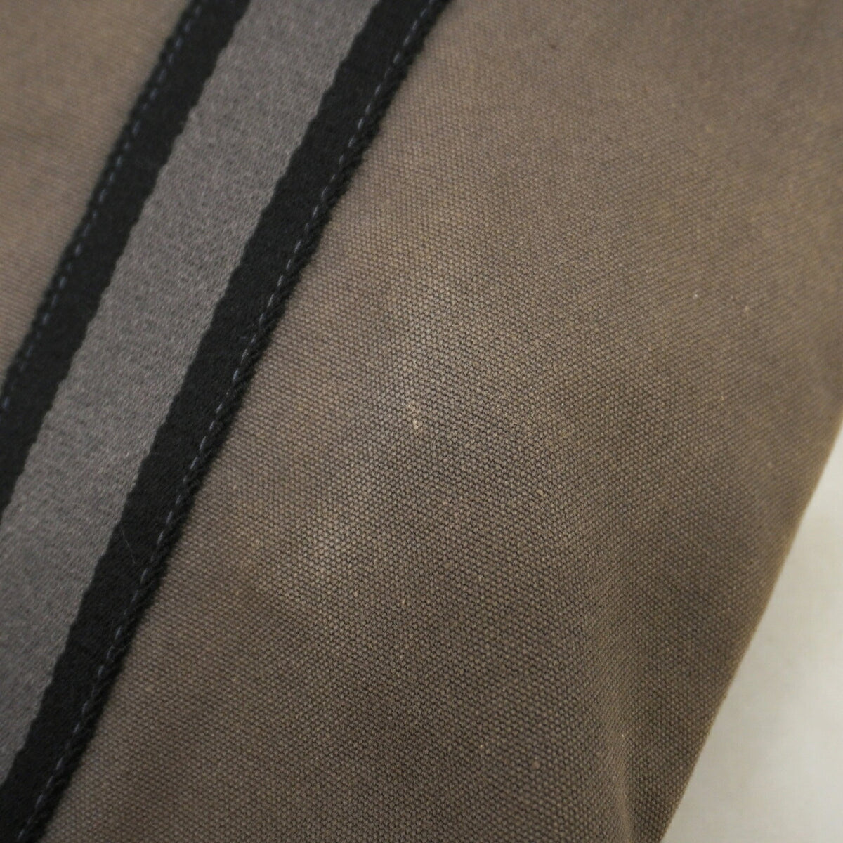 Hermes Gray Canvas Tote Bag (Pre-Owned)