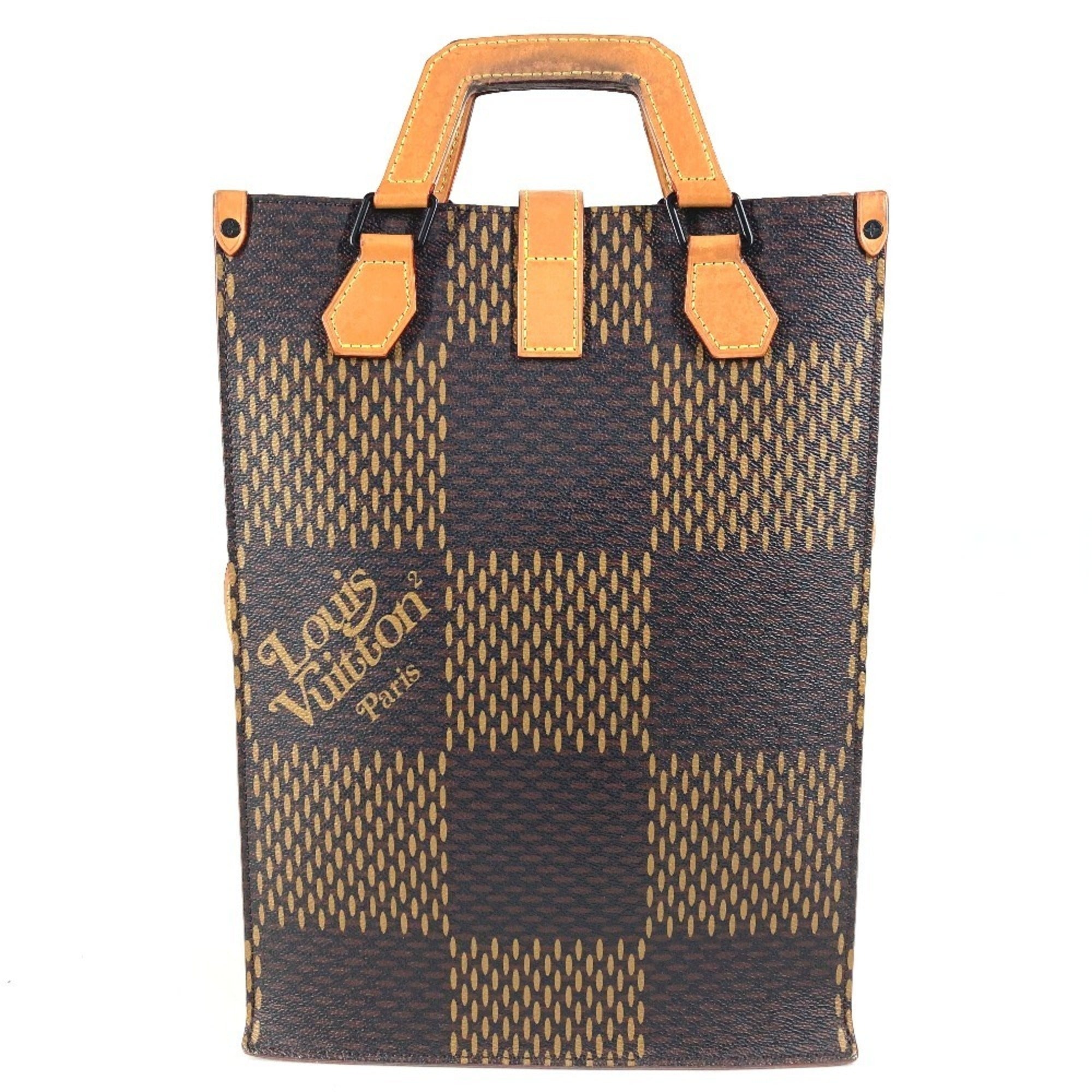 Louis Vuitton Brown Damier Canvas Shoulder Bag Tote Bag (Pre-Owned)