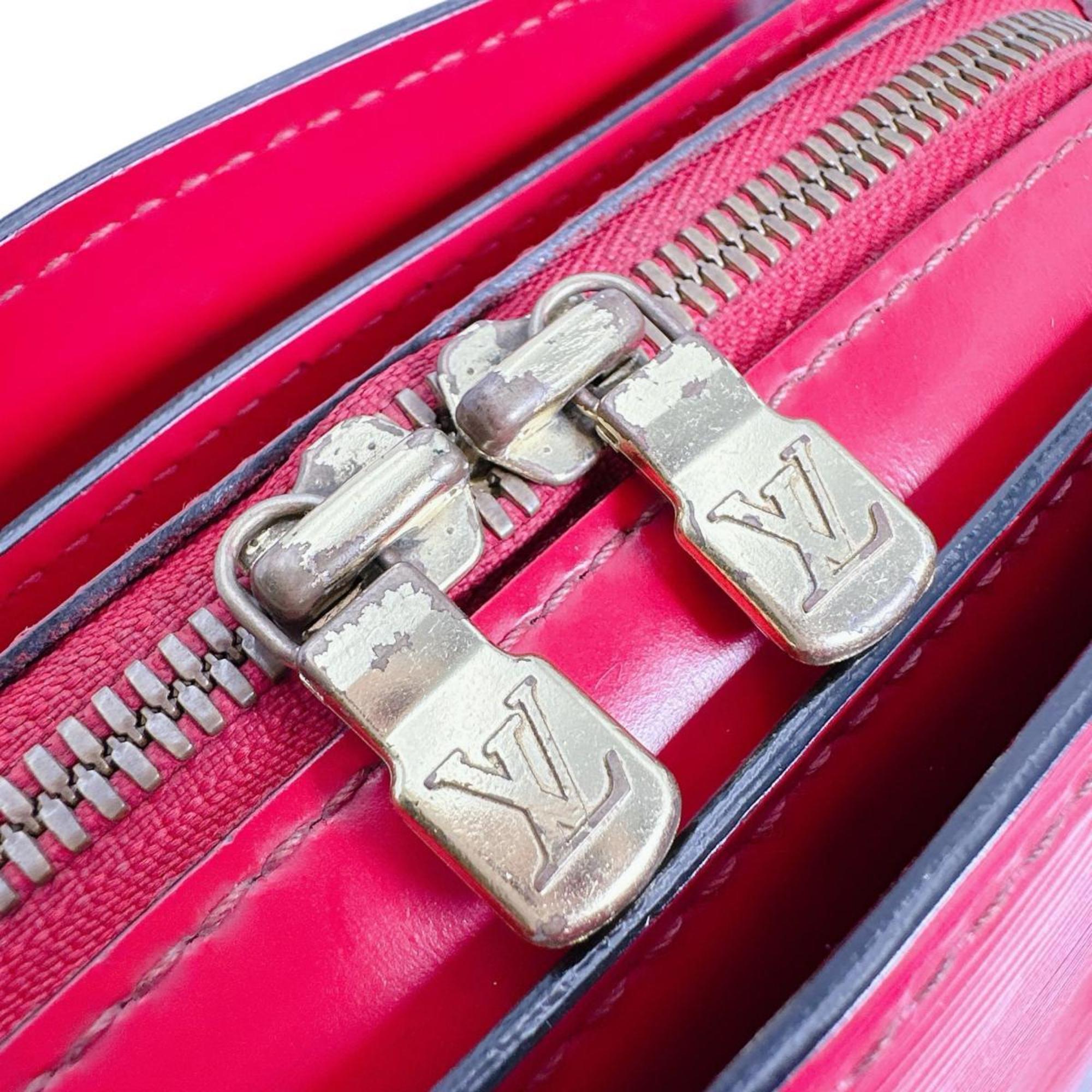 Louis Vuitton Red Color Epi Leather Handbag (Pre-Owned)