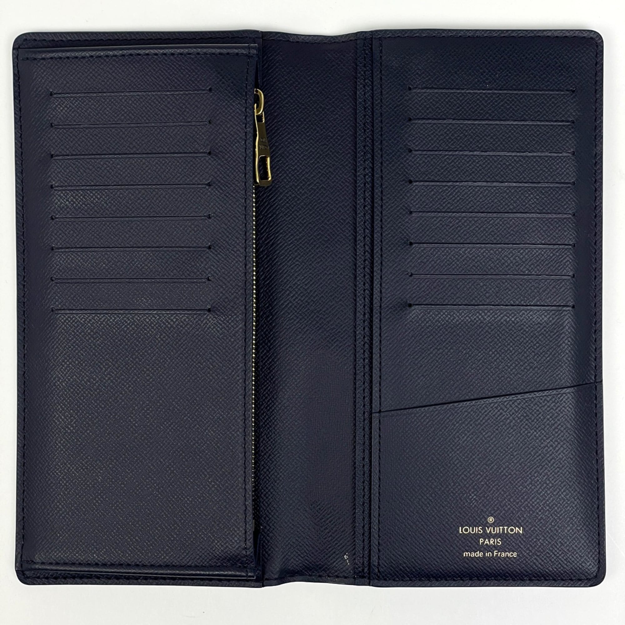 Louis Vuitton Navy Monogram Long Wallet (Bi-Fold) (Pre-Owned)