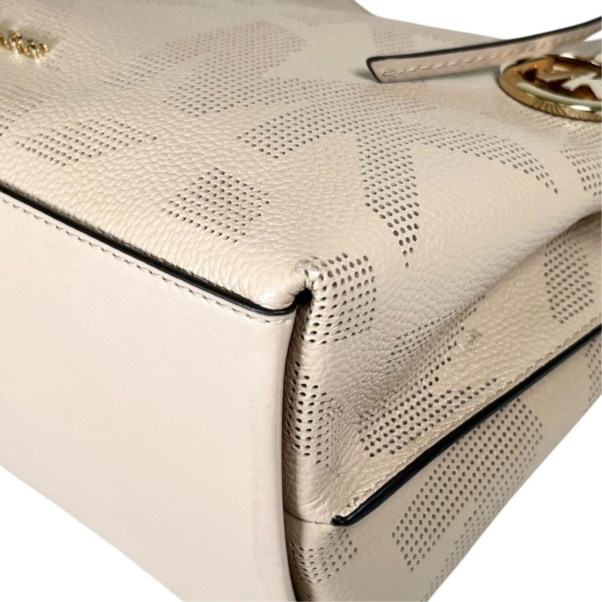Michael Kors Beige Leather Tote Bag (Pre-Owned)
