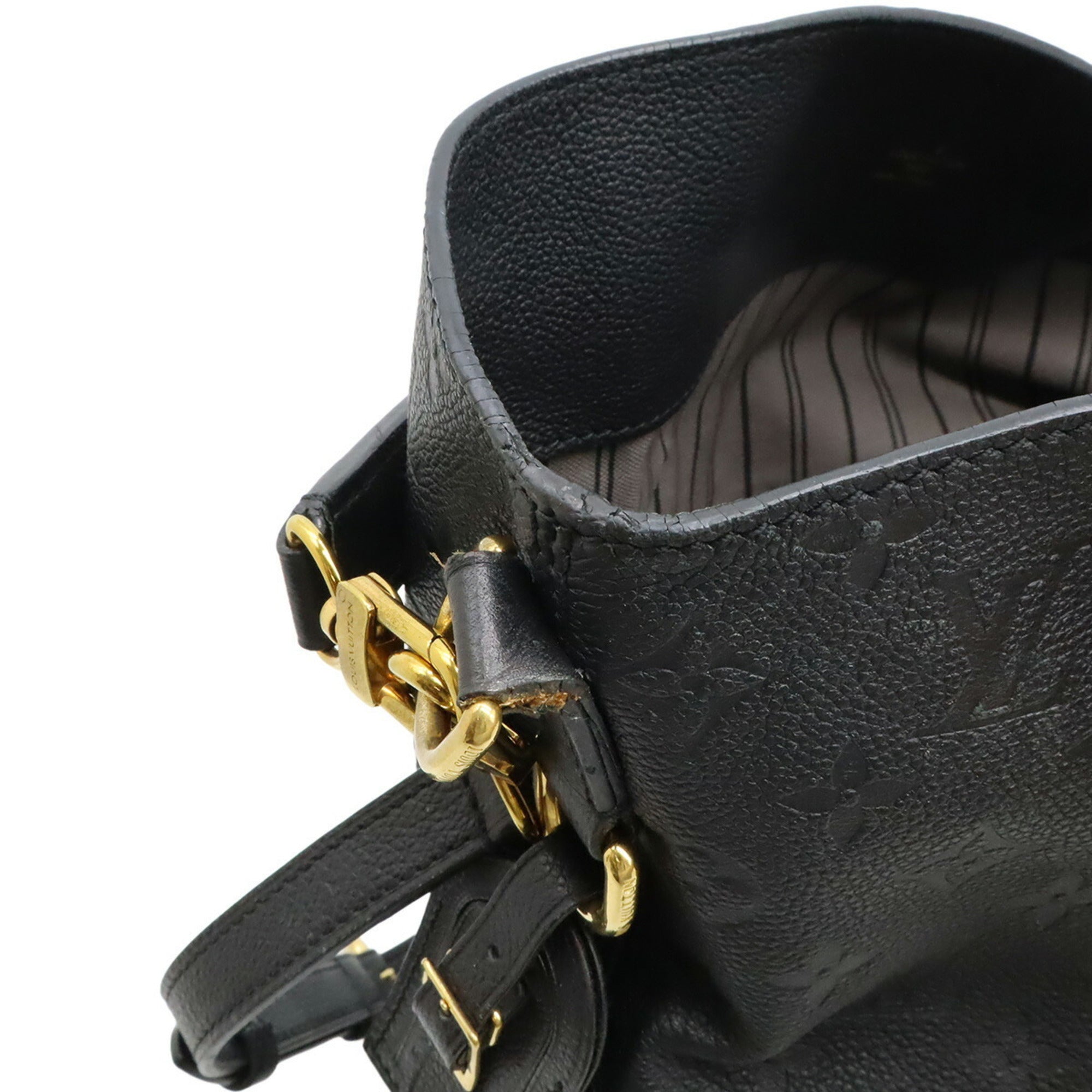 Louis Vuitton Black Noir Monogram Empreinte Shoulder Bag (Pre-Owned)