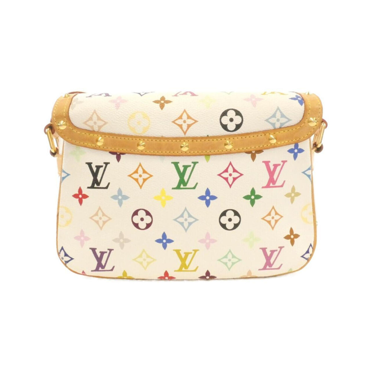 Louis Vuitton White Coated Canvas Shoulder Bag (Pre-Owned)