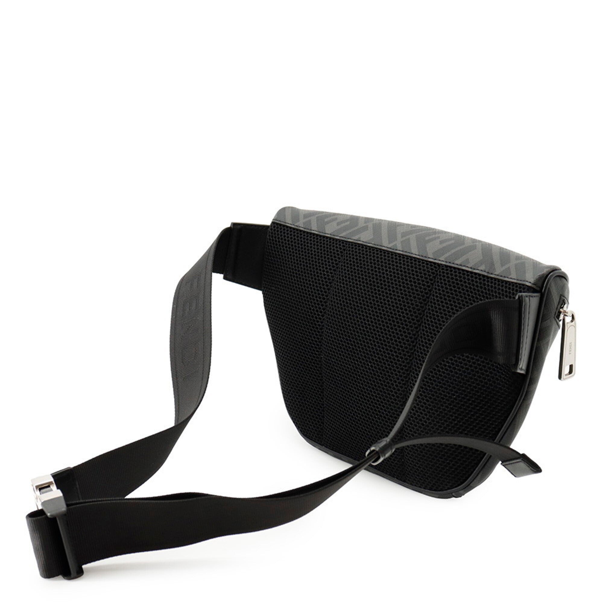 Fendi Zucca Gray Pvc Handbag Sling Bag (Pre-Owned)