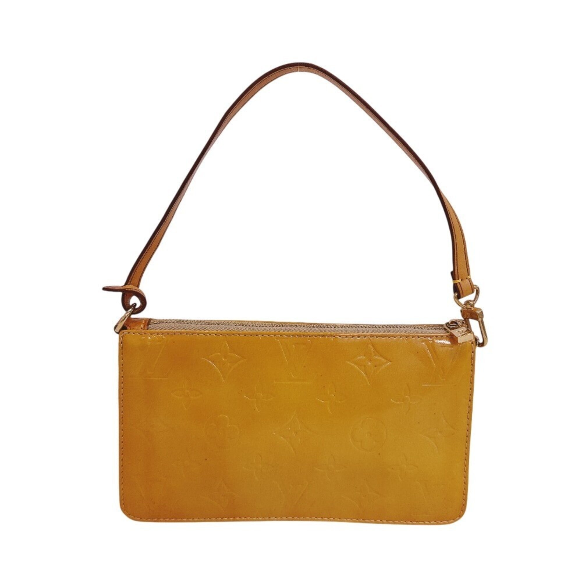 Louis Vuitton Monogram Vernis Yellow Monogram Vernis Handbag (Pre-Owned)