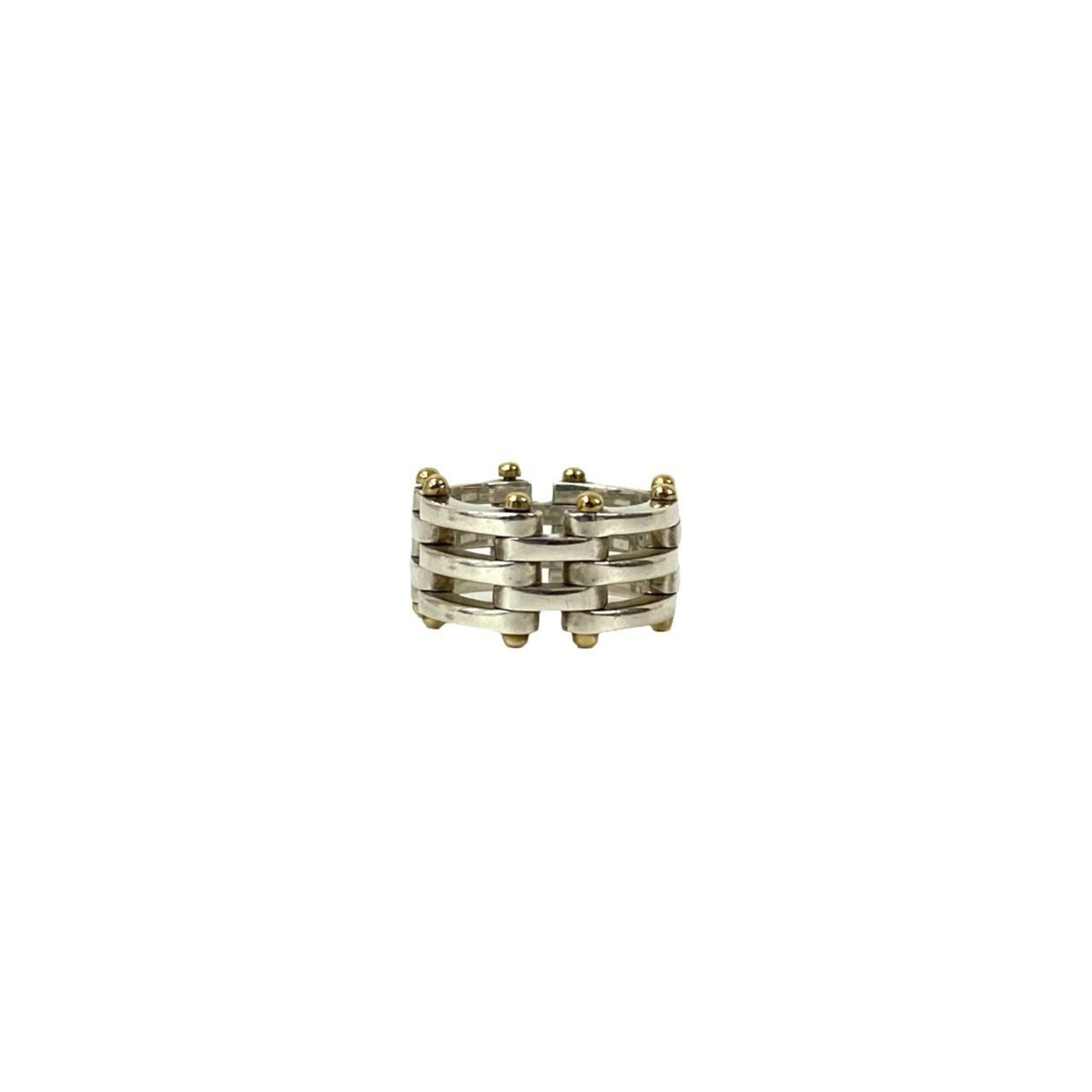 Tiffany Gold Silver Gold (18K) Silver 925 Band Ring (Pre-Owned)