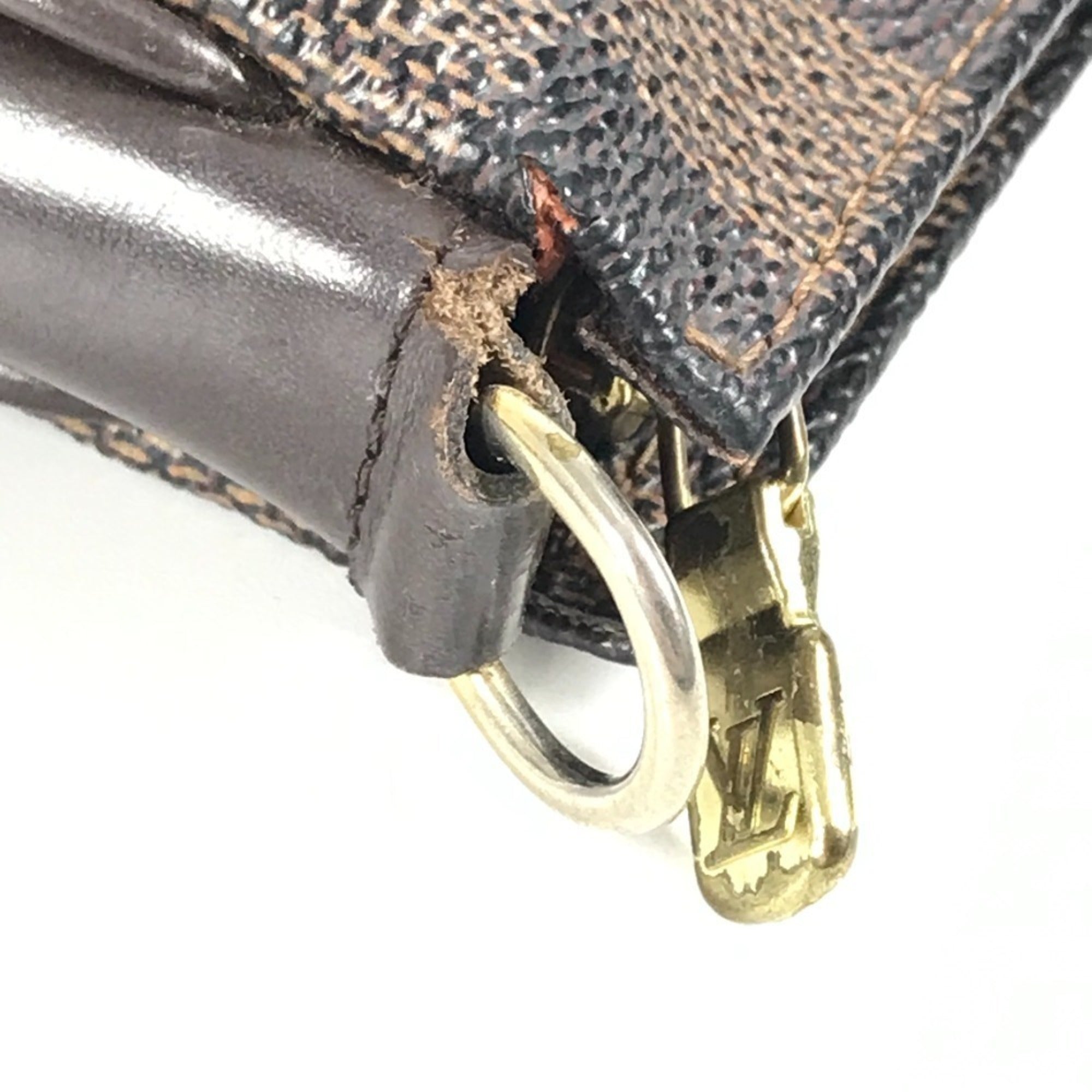 Louis Vuitton Brown Damier Canvas Ebene Damier Canvas Pochette Shoulder Bag (Pre-Owned)