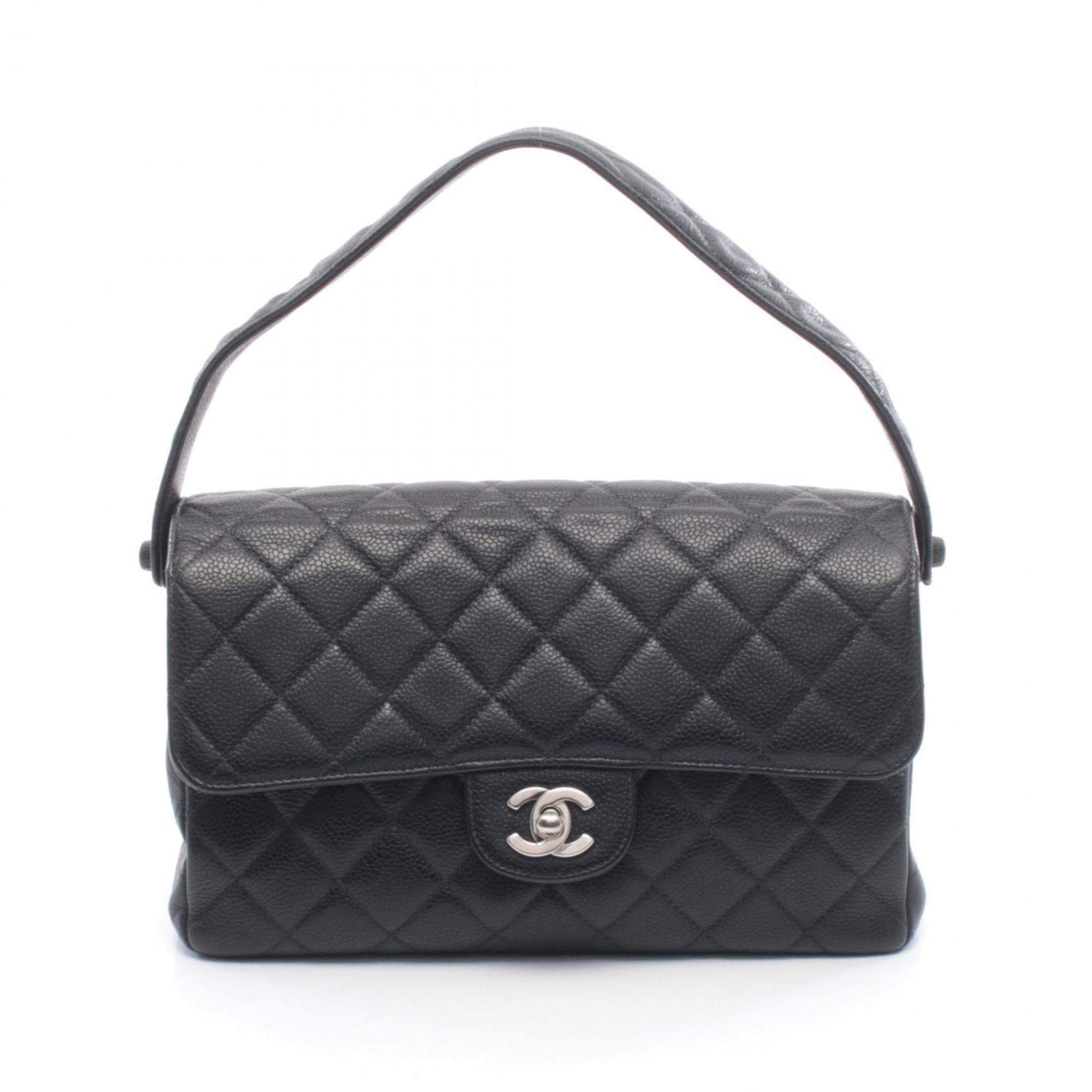 Chanel Black Leather Handbag (Pre-Owned)