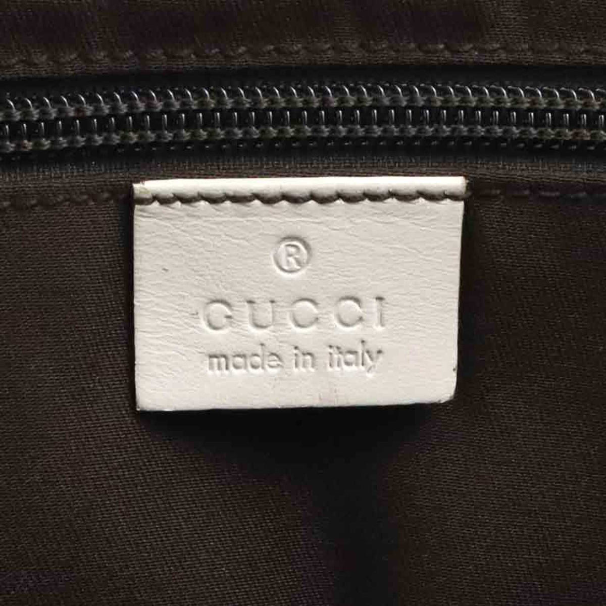 Gucci Brown Ivory Gg Canvas Leather Shoulder Bag (Pre-Owned)