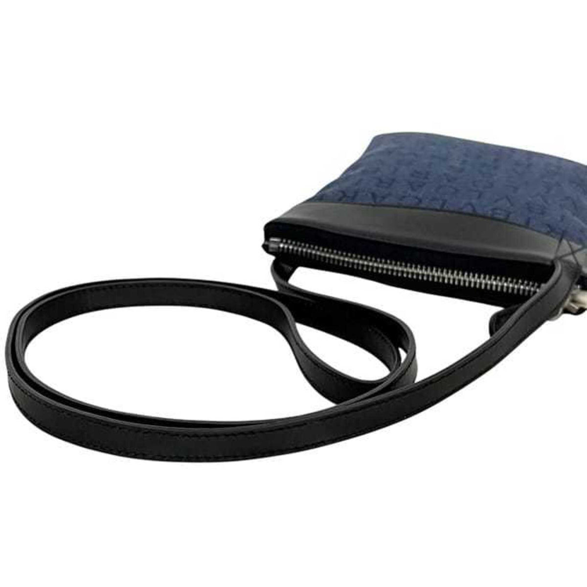 Bvlgari Blue Denim Leather Pochette Shoulder Bag (Pre-Owned)