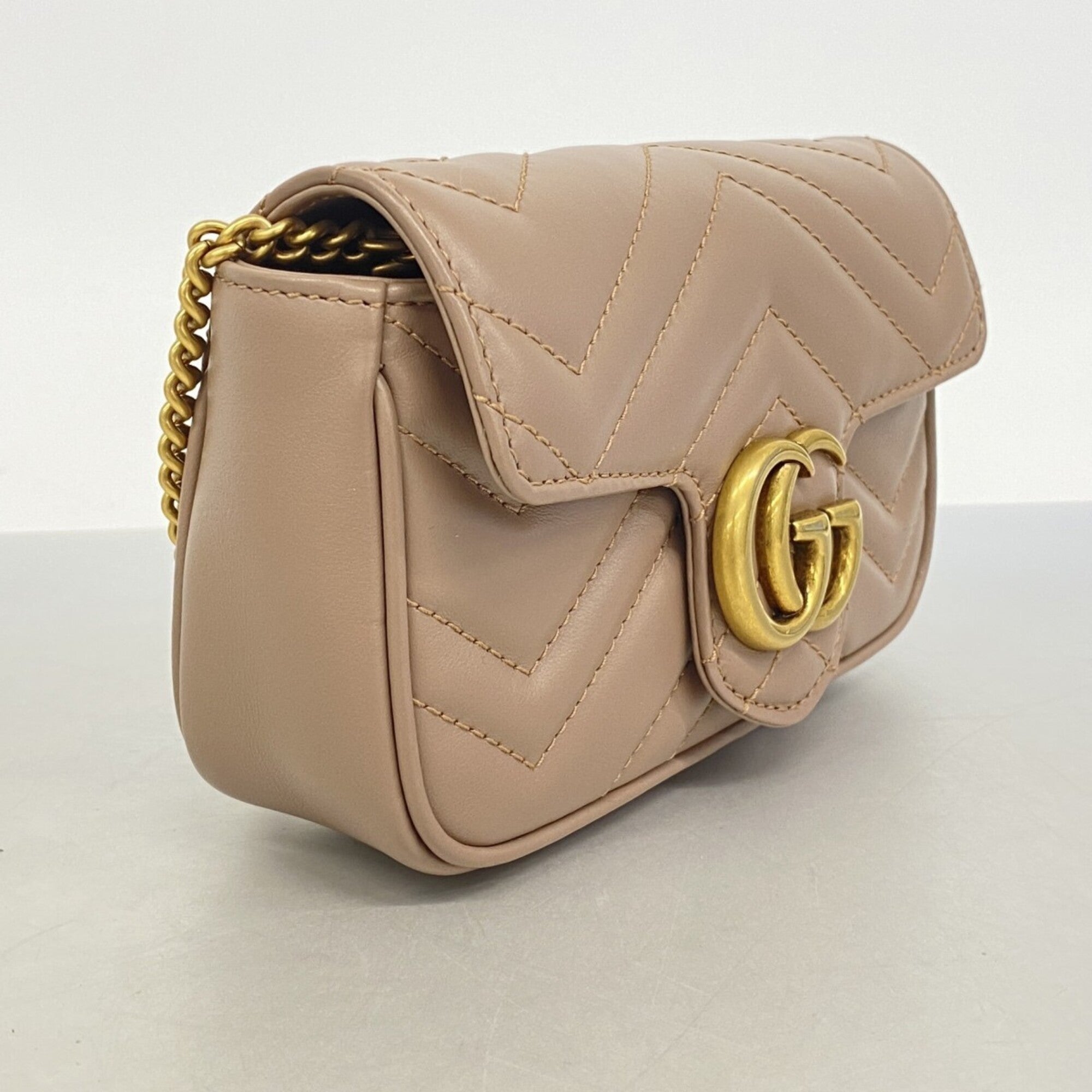 Gucci Brown Leather Shoulder Bag (Pre-Owned)