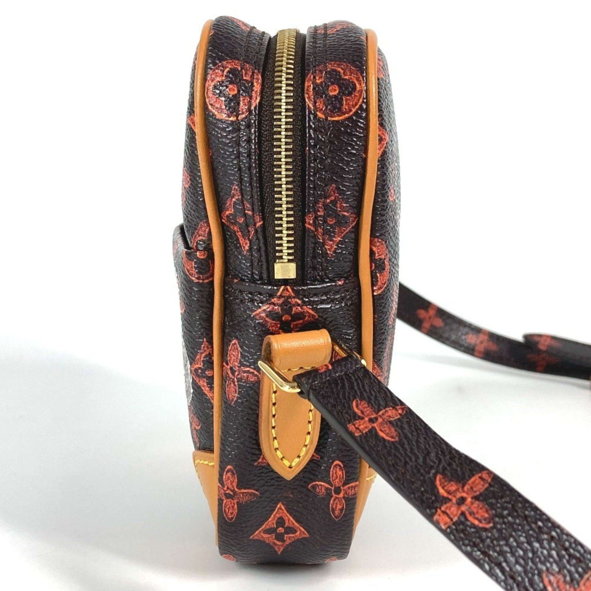 Louis Vuitton Brown Monogram Orange Monogram Pochette Shoulder Bag (Pre-Owned)