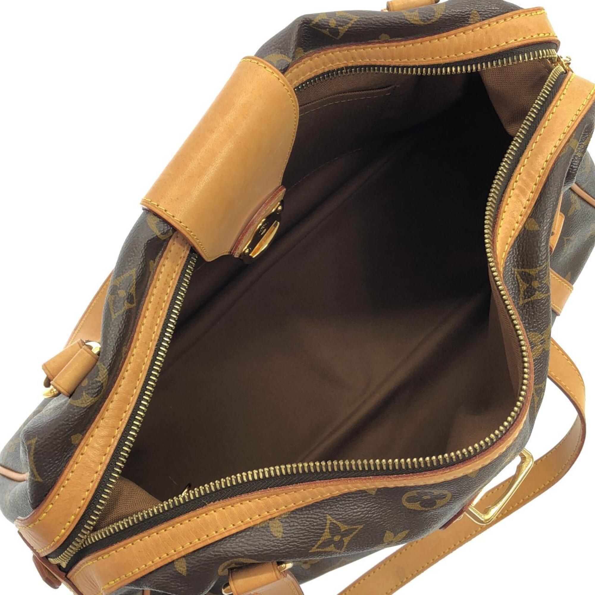 Louis Vuitton Monogram Marron Coated Canvas Shoulder Bag (Pre-Owned)