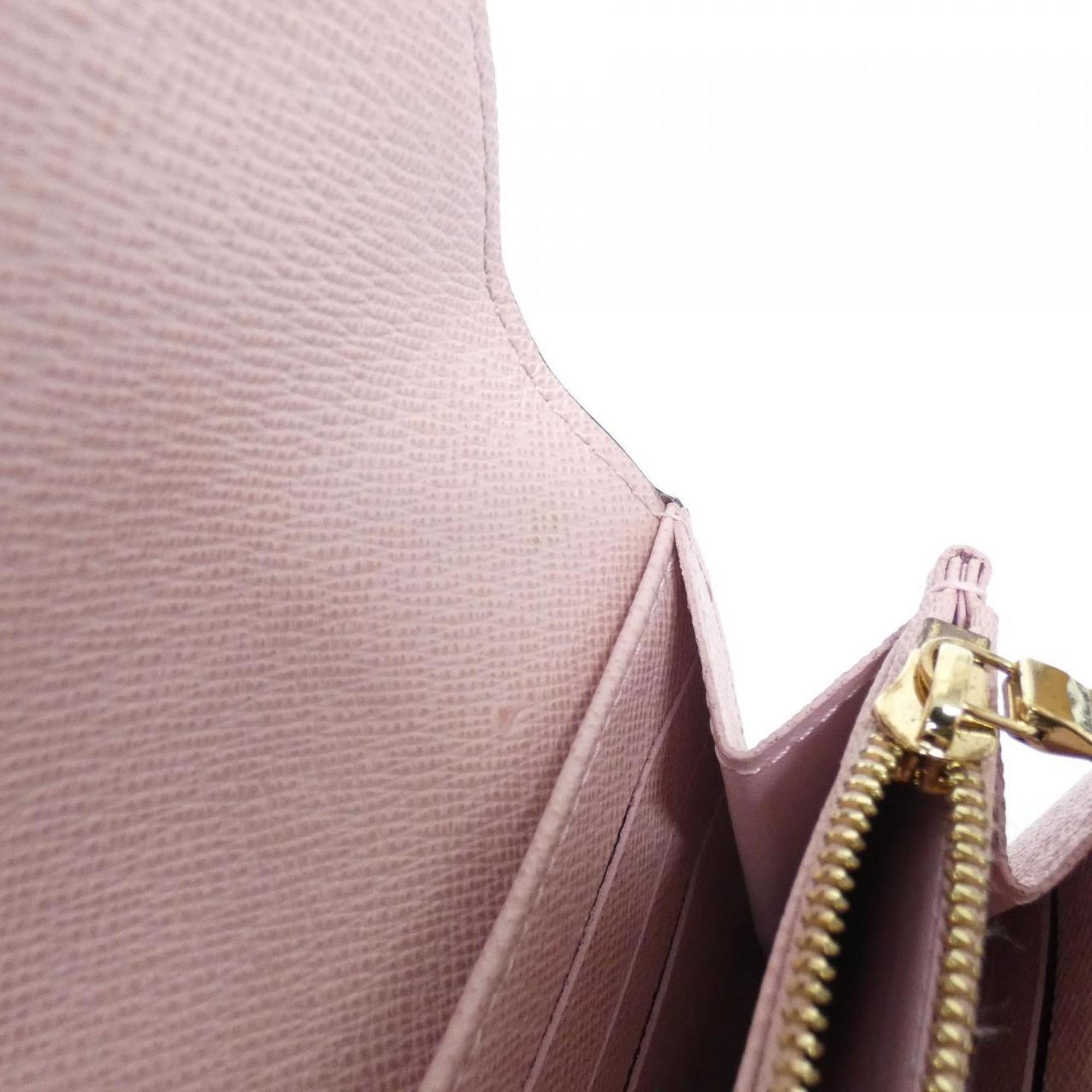 Louis Vuitton Brown Rose Ballerine Coated Canvas Long Wallet (Tri-Fold) (Pre-Owned)