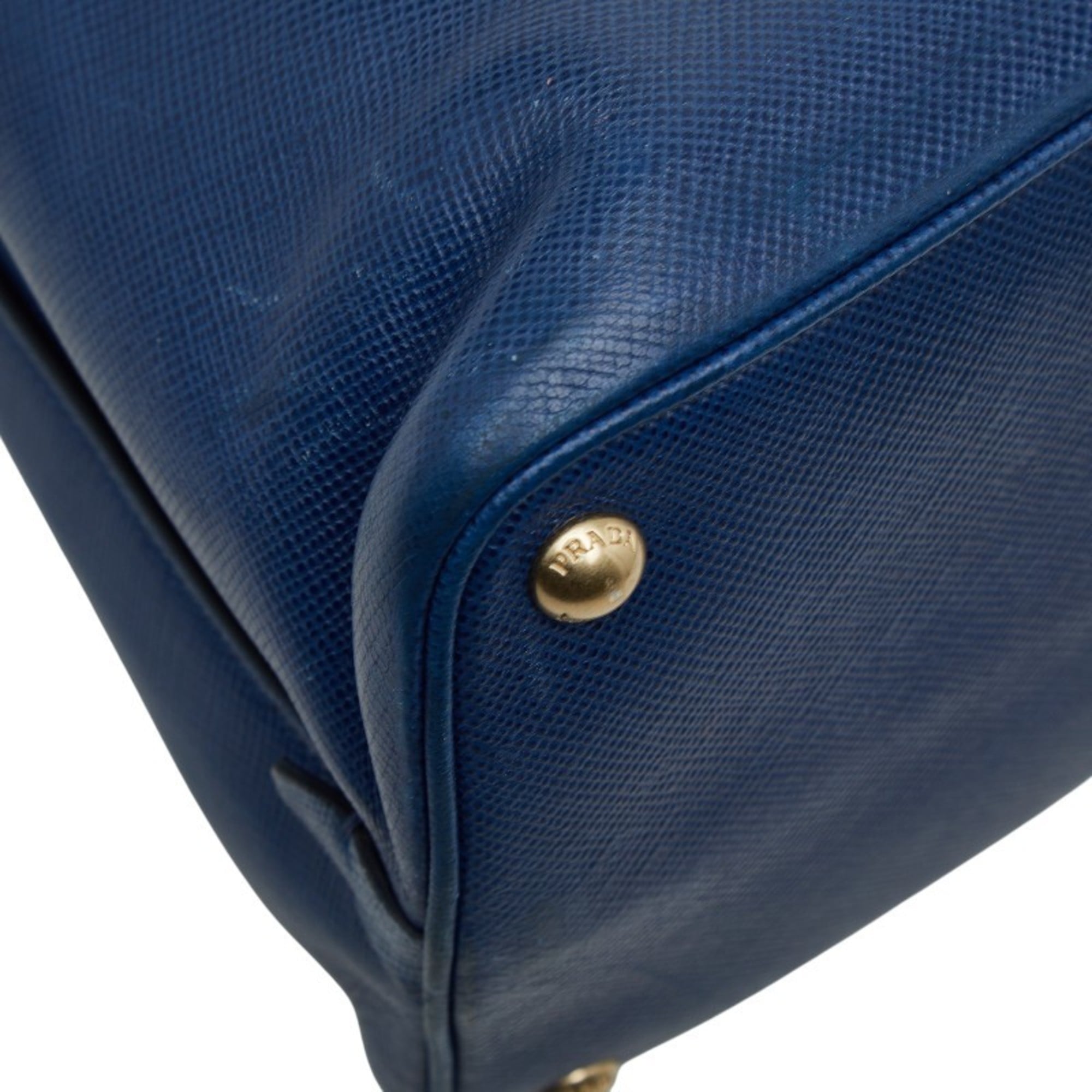 Prada Blue Leather Handbag (Pre-Owned)