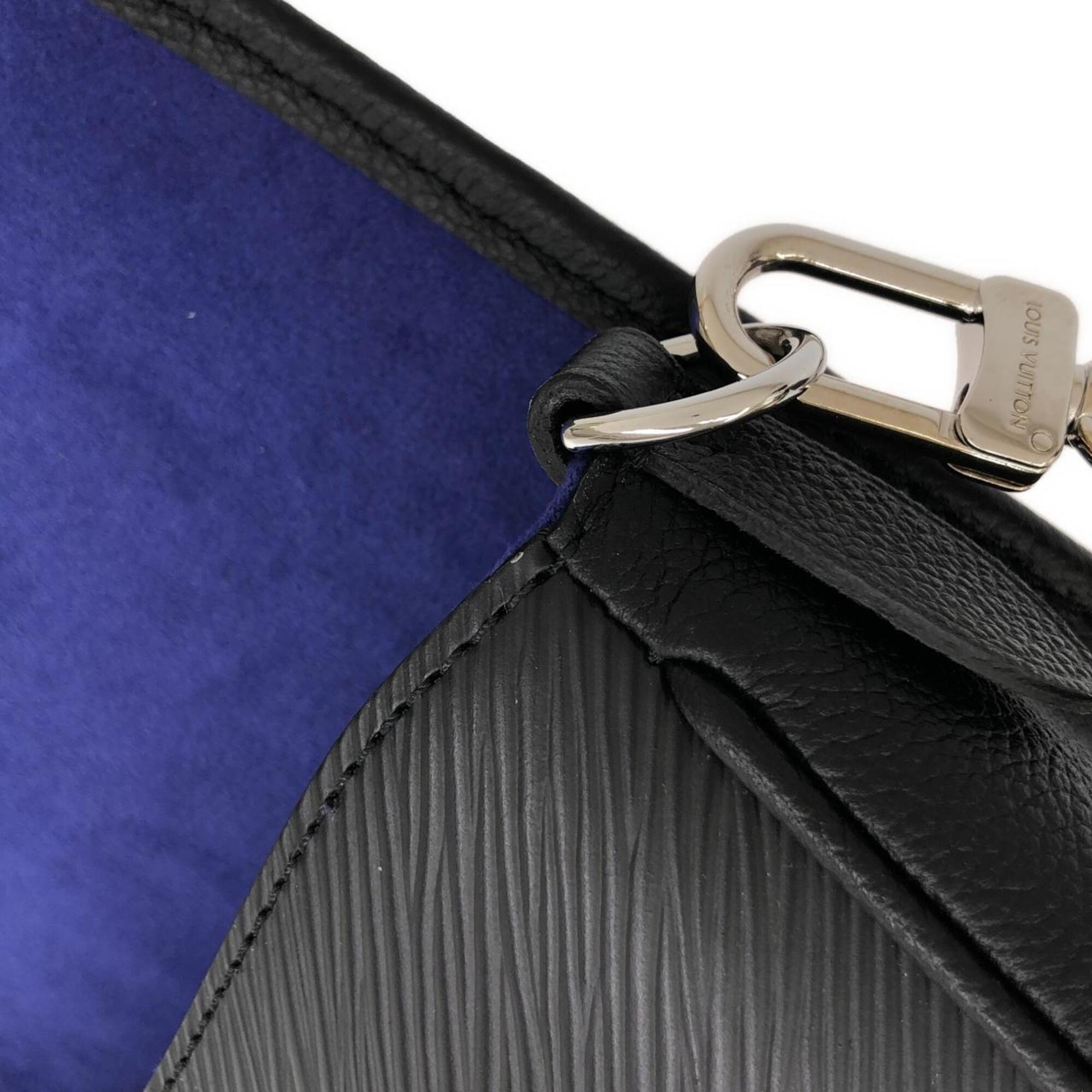 Louis Vuitton Black Leather Shoulder Bag (Pre-Owned)