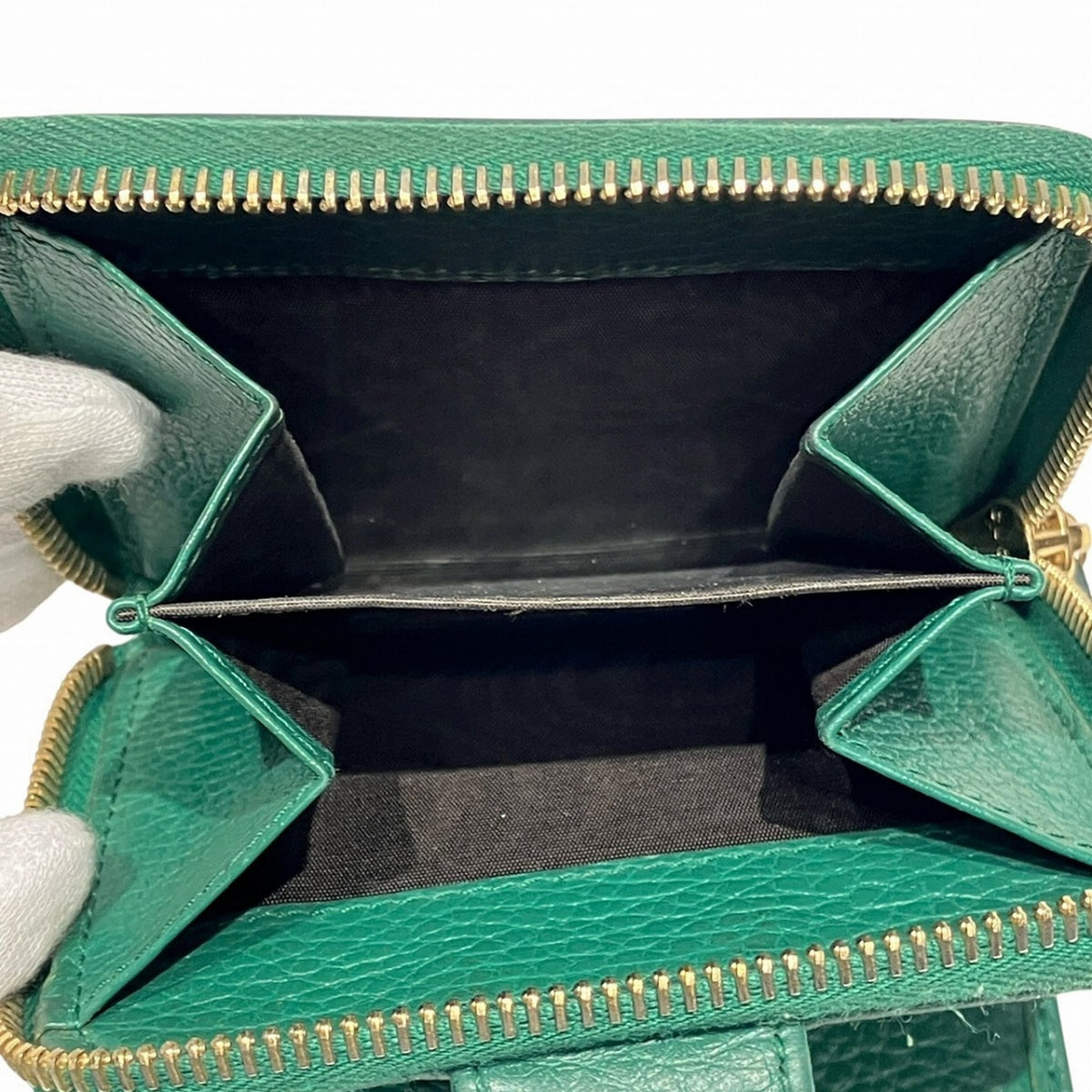 Gucci Gg Canvas Leather Wallet (Bi-Fold) (Pre-Owned)