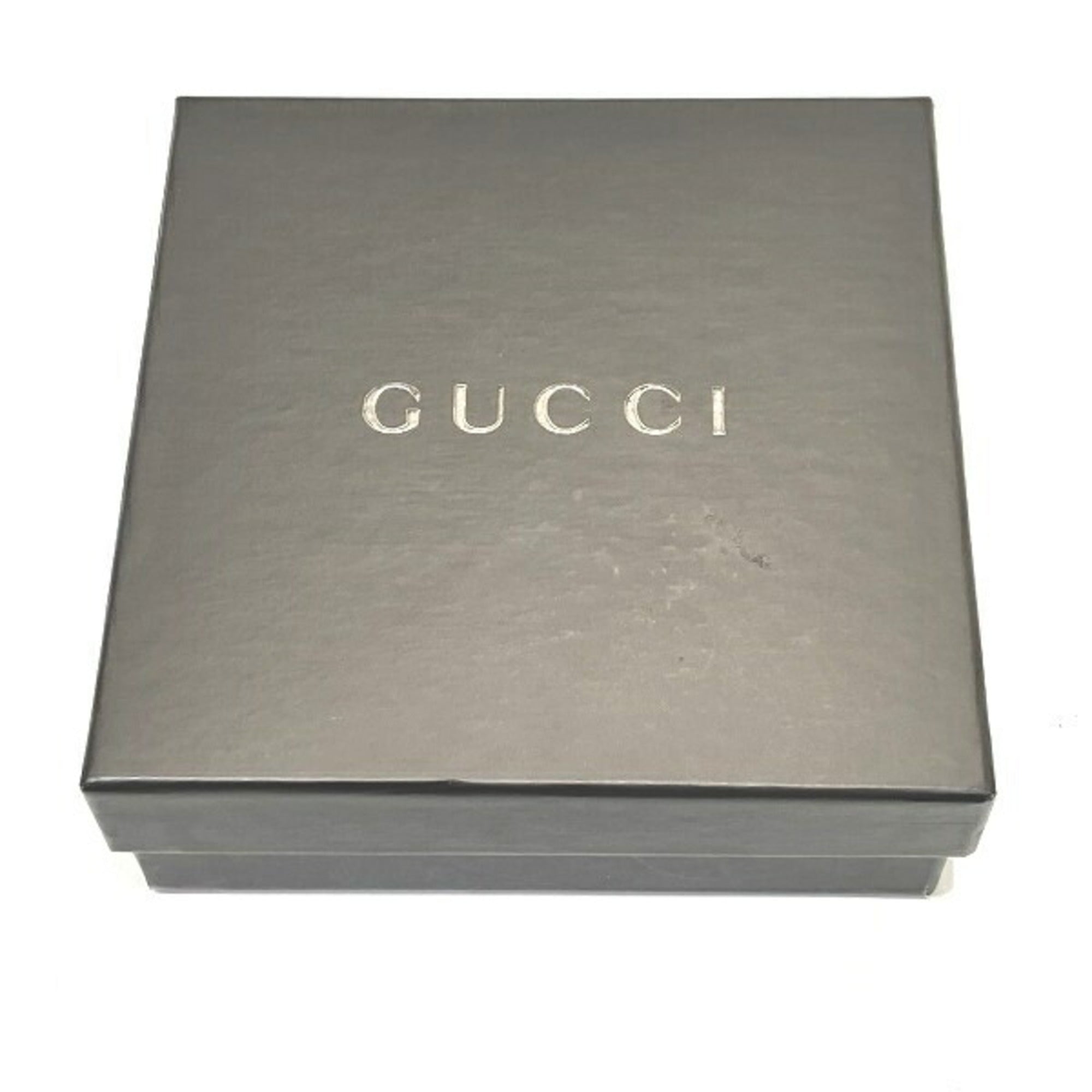 Gucci Brown Leather Canvas Wallet (Tri-Fold) (Pre-Owned)
