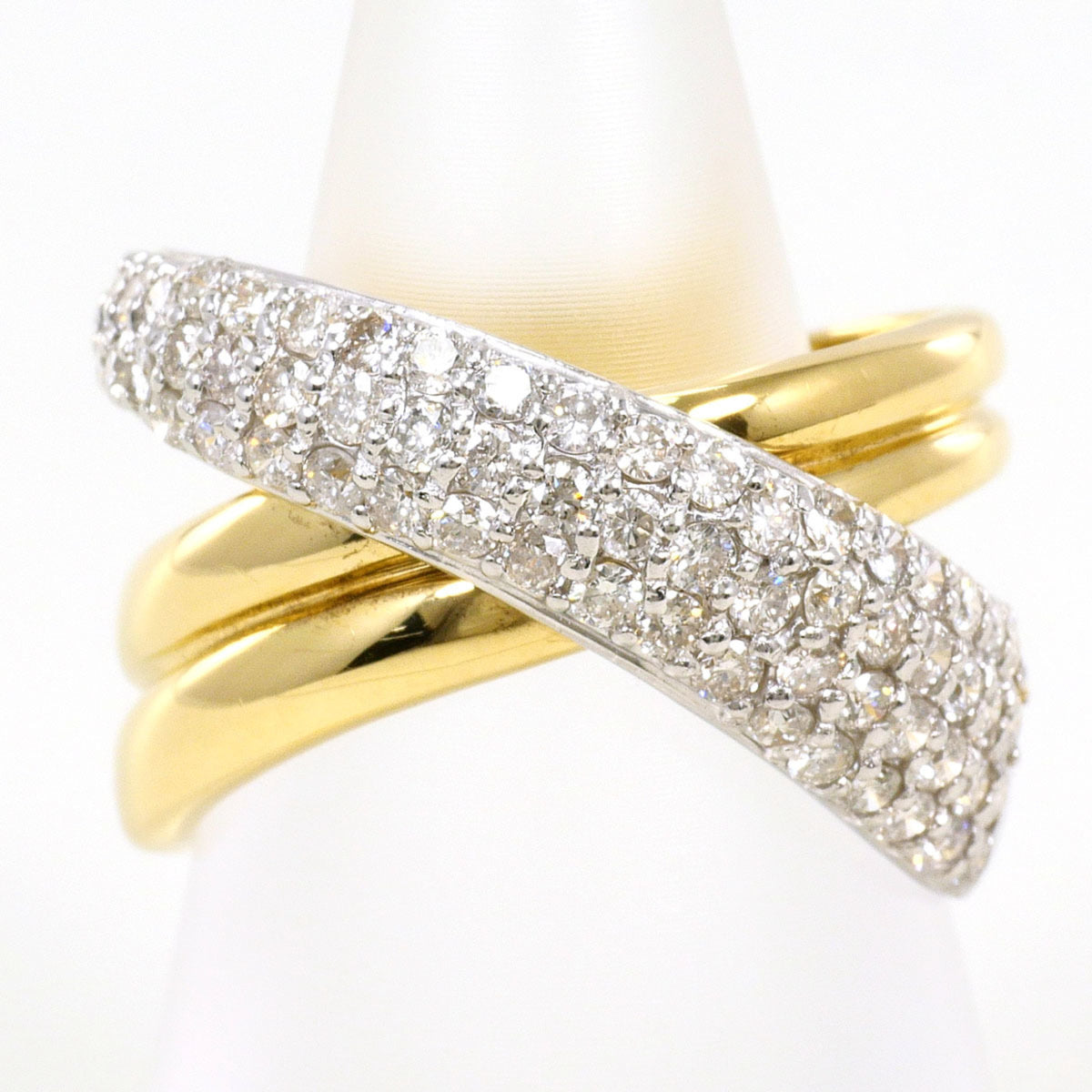 Unbranded Platinum Yellow Gold Yellow Gold (18K) Platinum 900 Band Ring (Pre-Owned)
