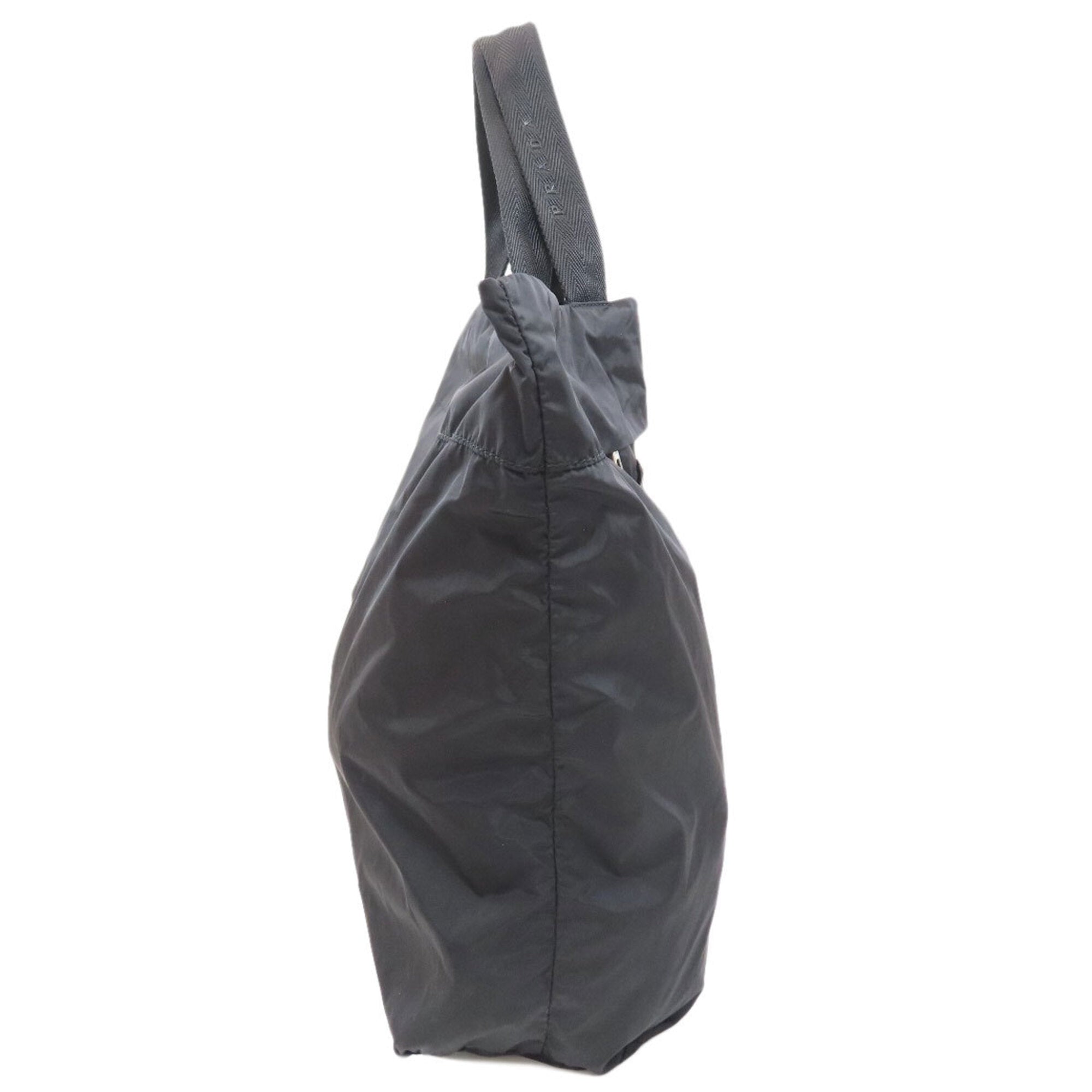 Prada Black Nylon Eco-Bag Handbag (Pre-Owned)