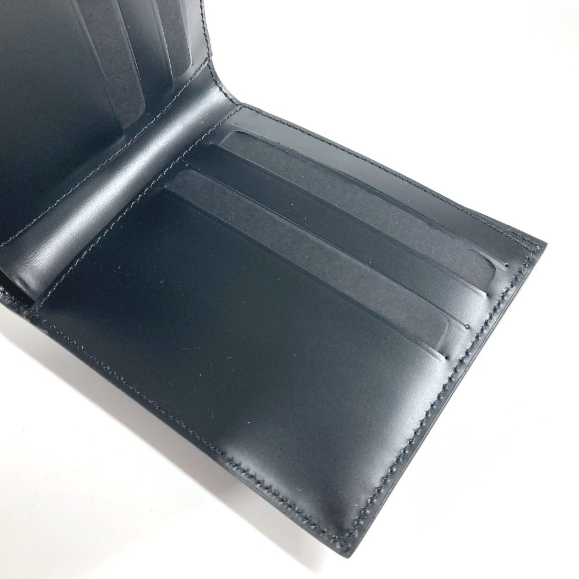 Givenchy Black White Leather Wallet (Bi-Fold) (Pre-Owned)