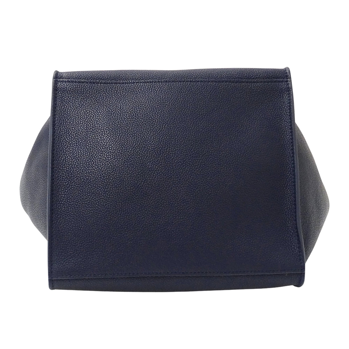 Celine Navy Leather Handbag Shoulder Bag (Pre-Owned)