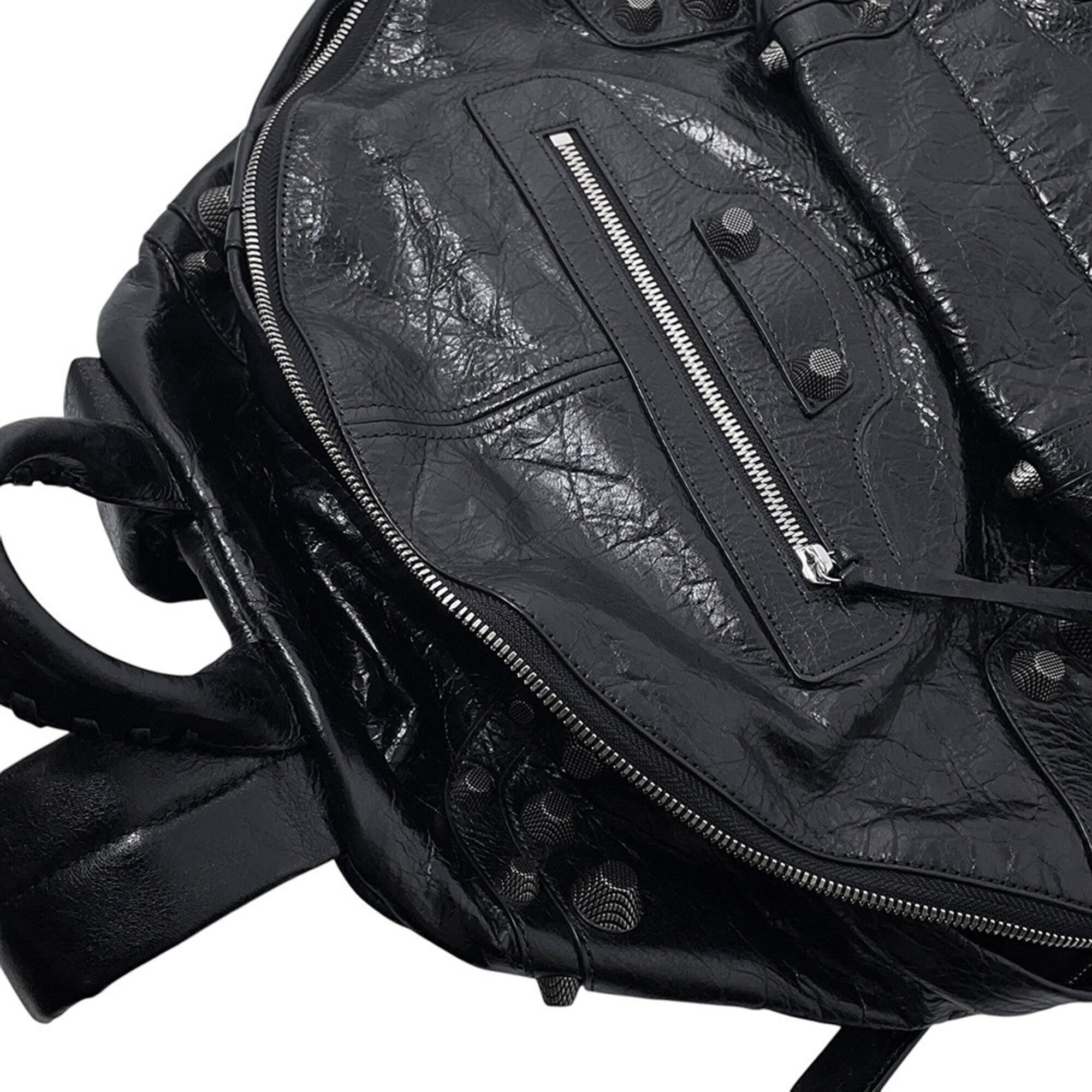 Balenciaga Black Leather Backpack (Pre-Owned)