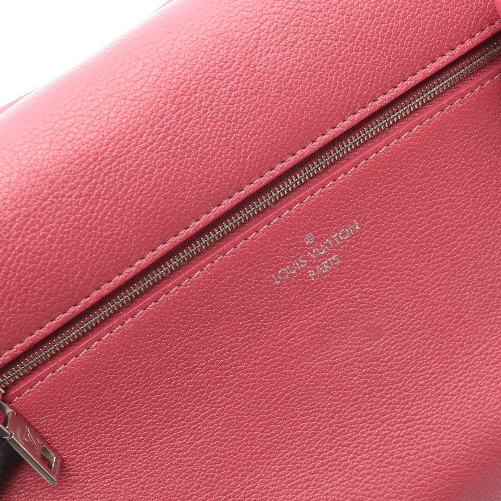 Louis Vuitton Gray Pink Leather Handbag (Pre-Owned)