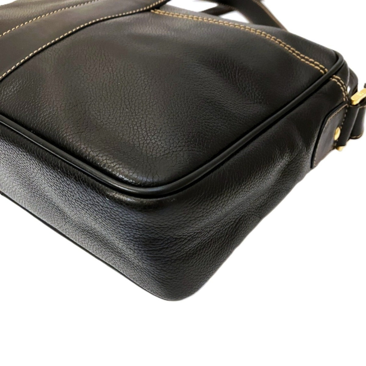 Dunhill Black Leather Shoulder Bag (Pre-Owned)