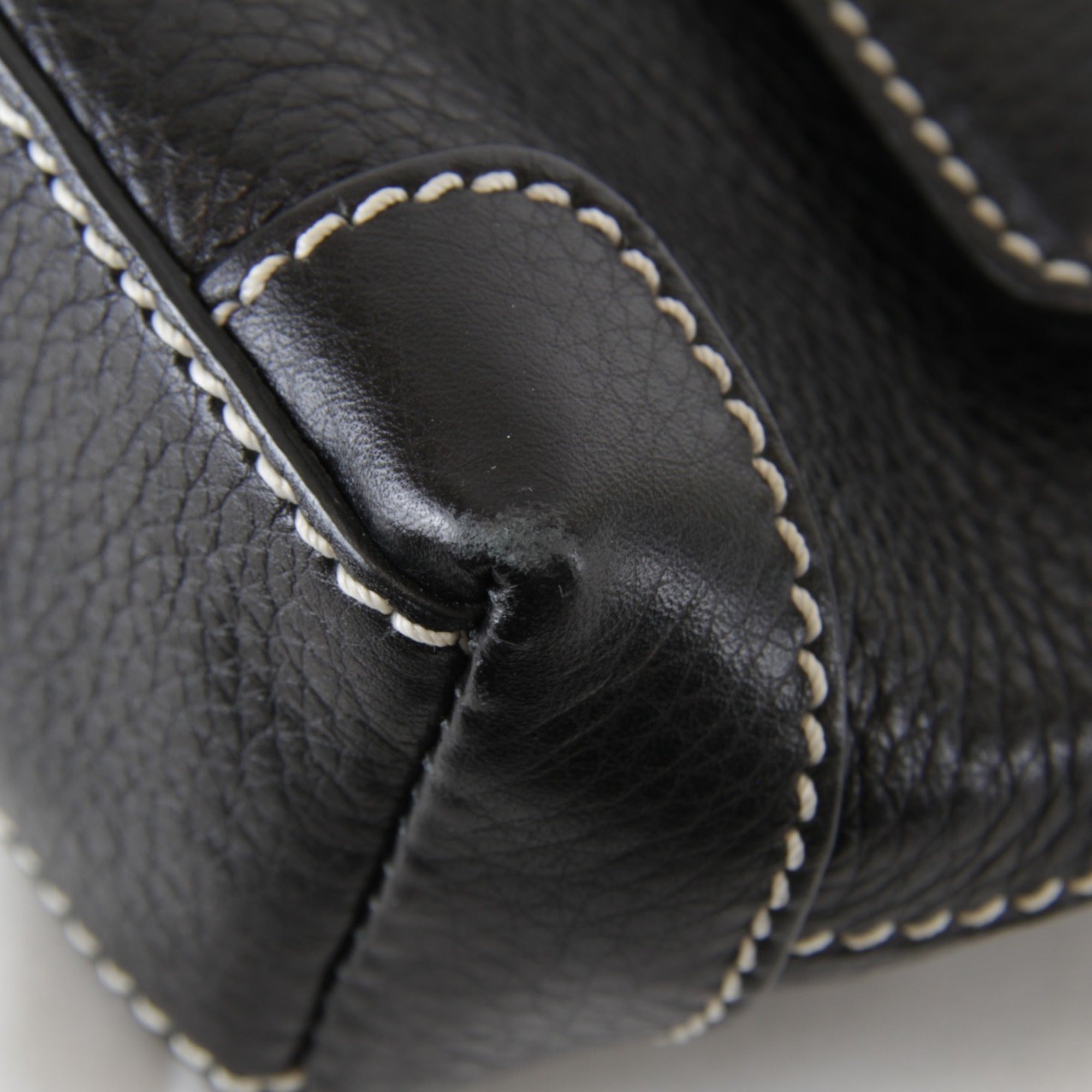 Tiffany Black Leather Shoulder Bag (Pre-Owned)