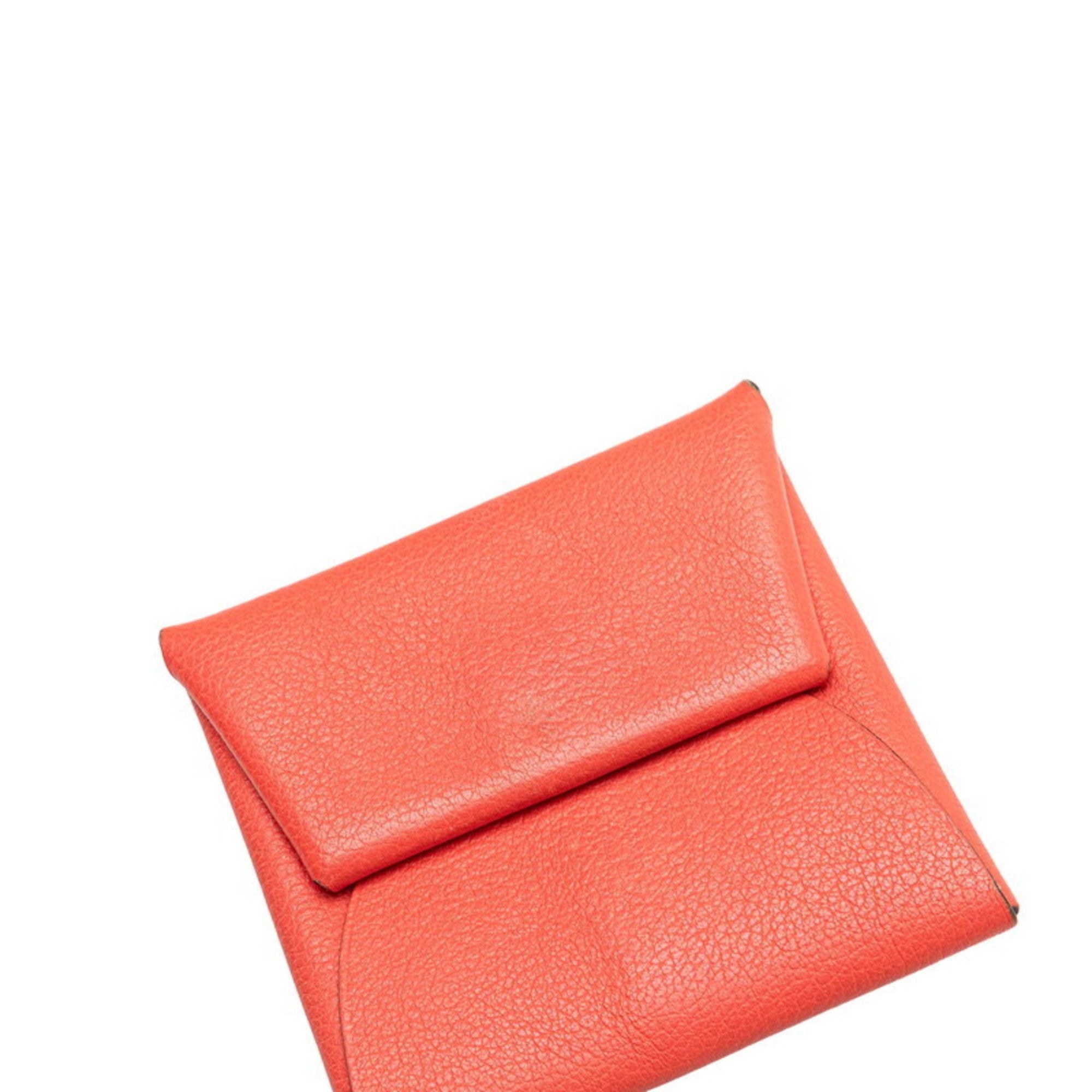 Hermes Bastia Pink Chevre Leather Coin Purse/Coin Case (Pre-Owned)