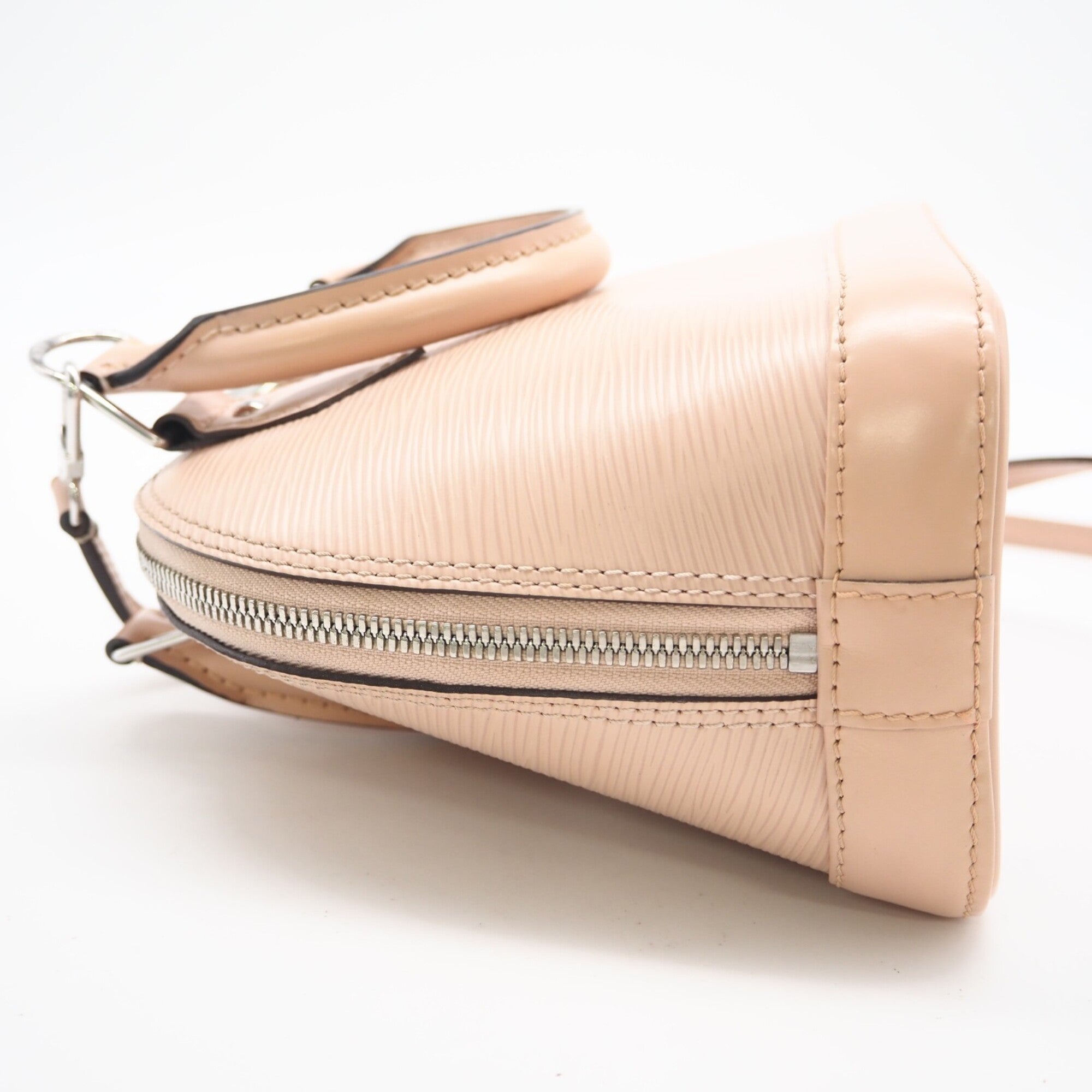 Louis Vuitton Pink Beige Leather Handbag (Pre-Owned)