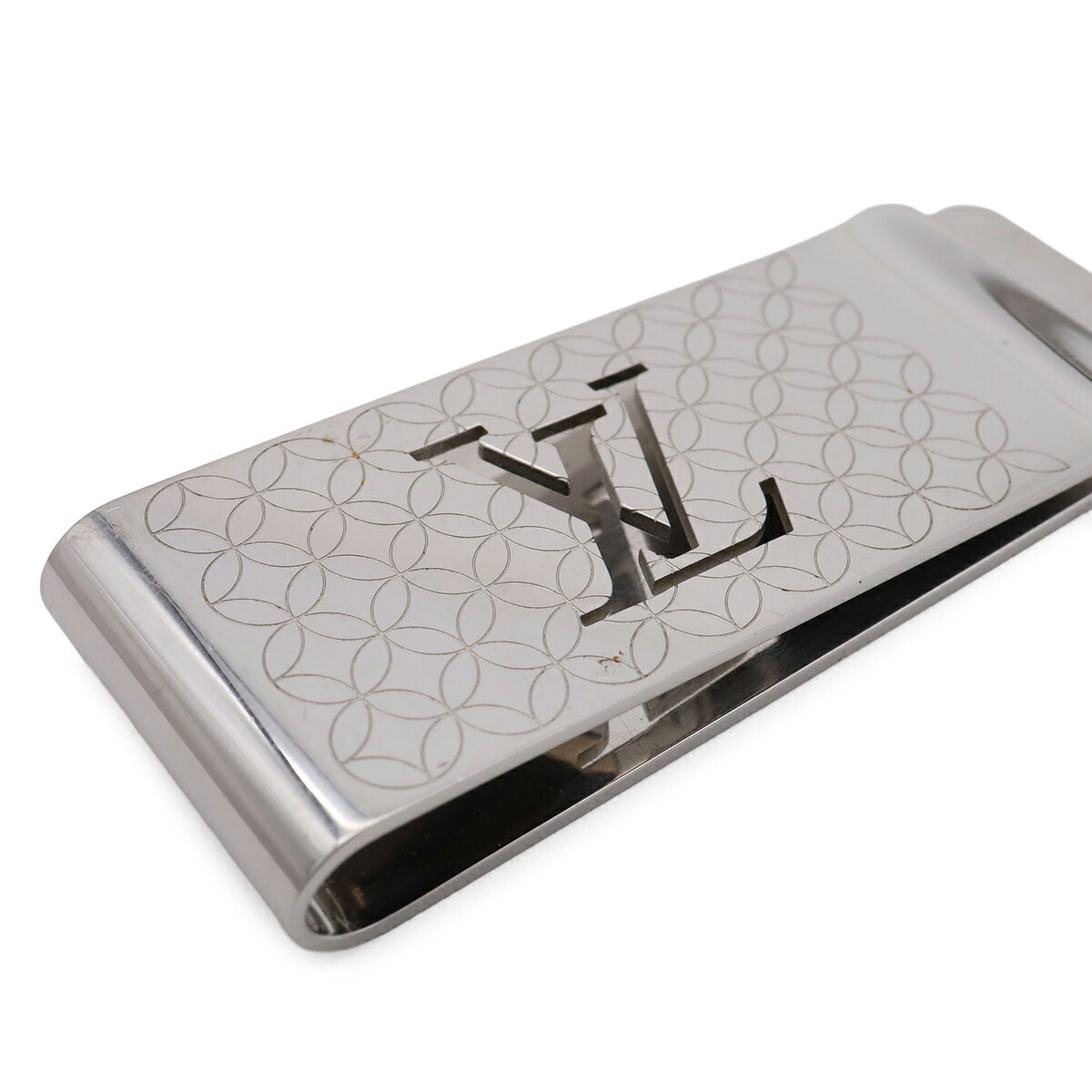 Louis Vuitton Silver Stainless Steel Money Clip (Pre-Owned)