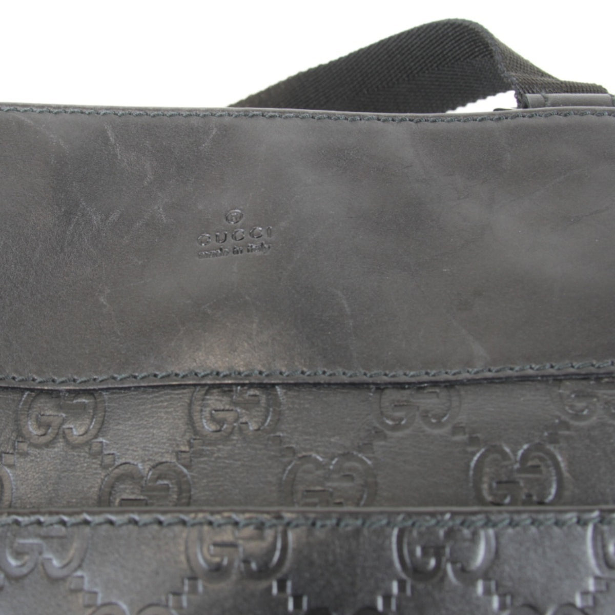 Gucci Black Leather Shoulder Bag (Pre-Owned)