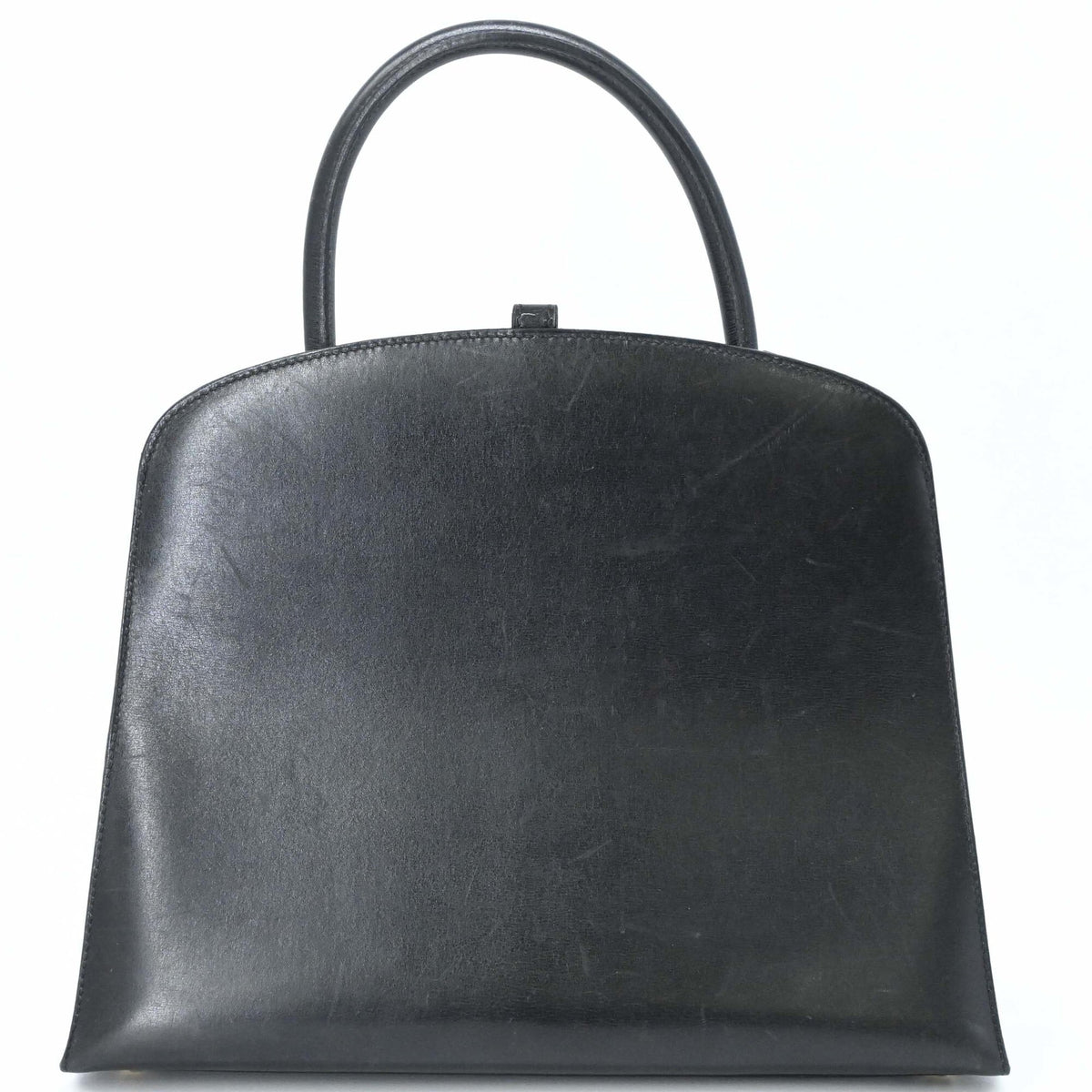 Hermes Dalvy Black Box Calf Leather Handbag (Pre-Owned)