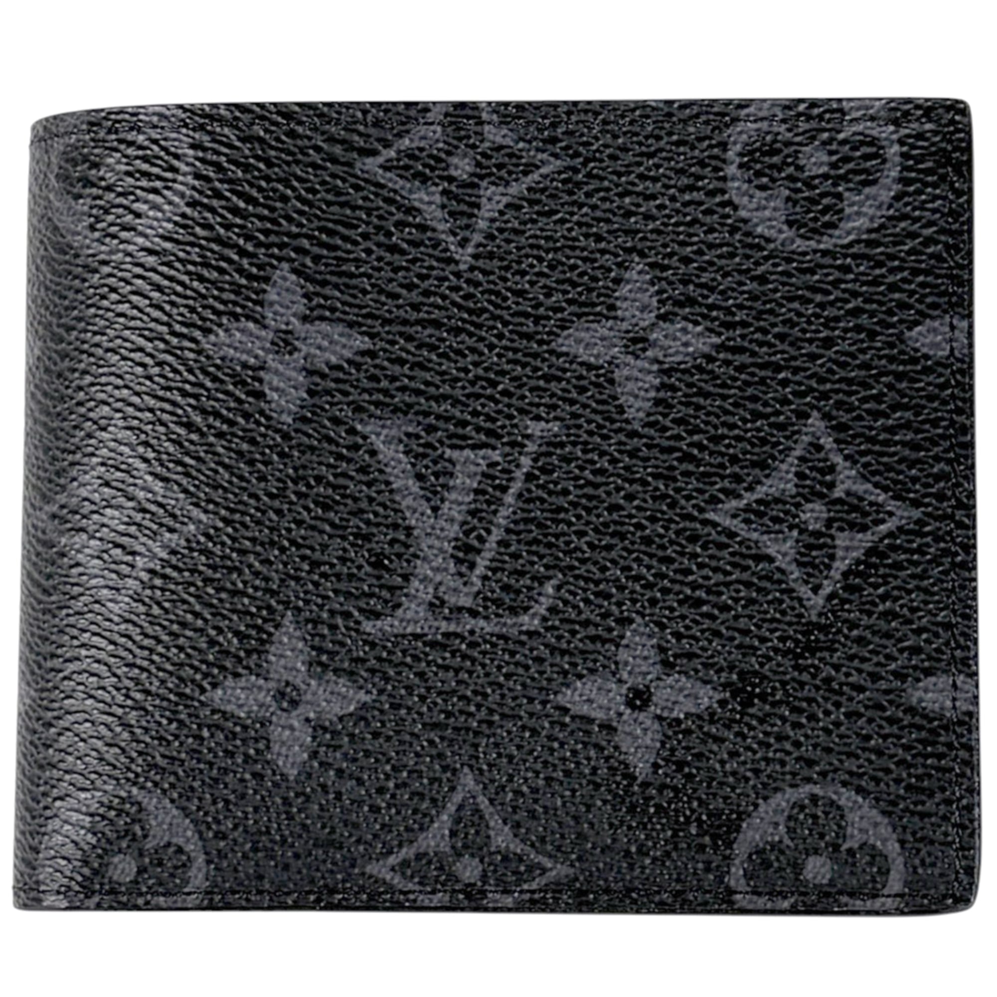 Louis Vuitton Black Monogram Eclipse Wallet (Bi-Fold) (Pre-Owned)