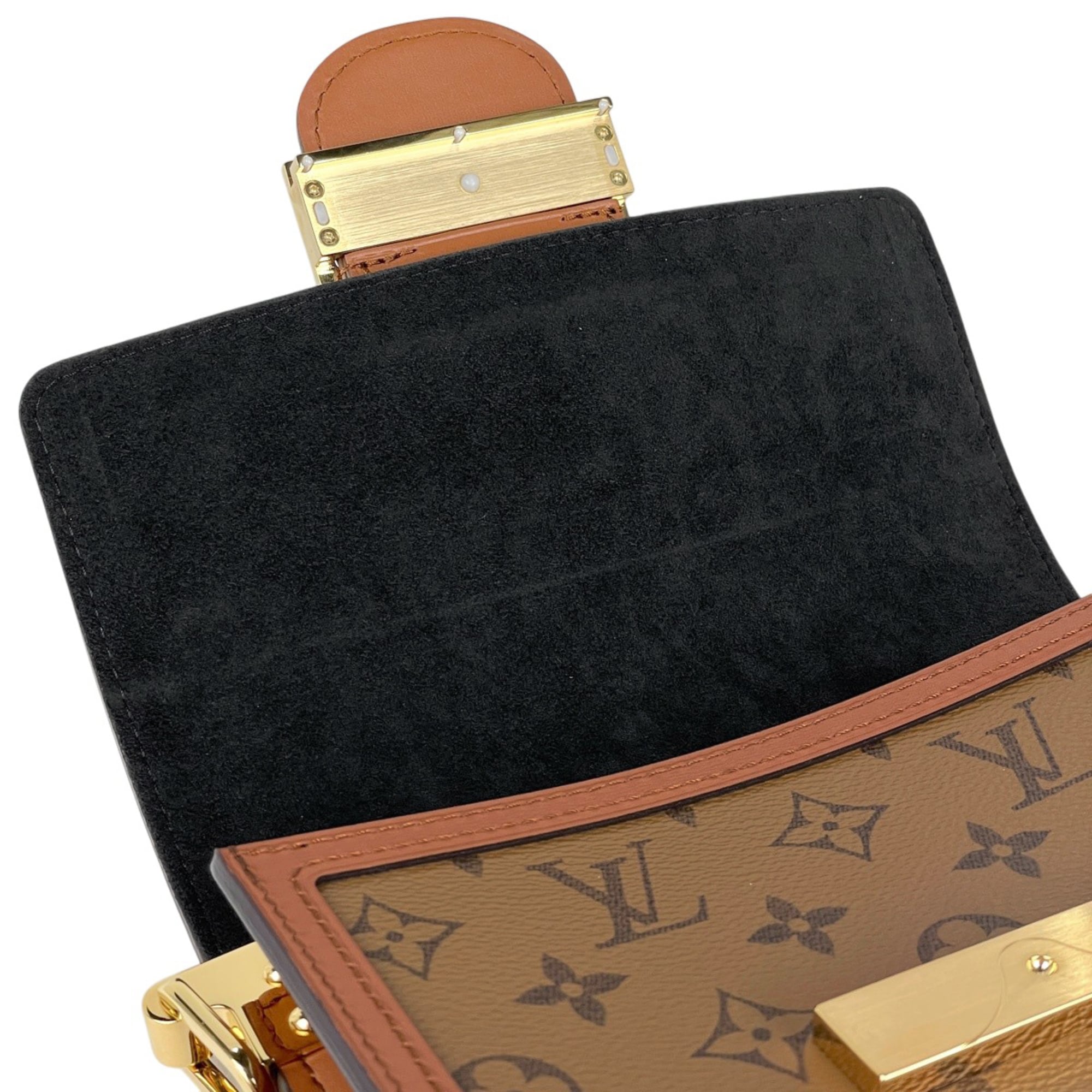 Louis Vuitton Brown Monogram Monogram Monogram Reverse Shoulder Bag (Pre-Owned)