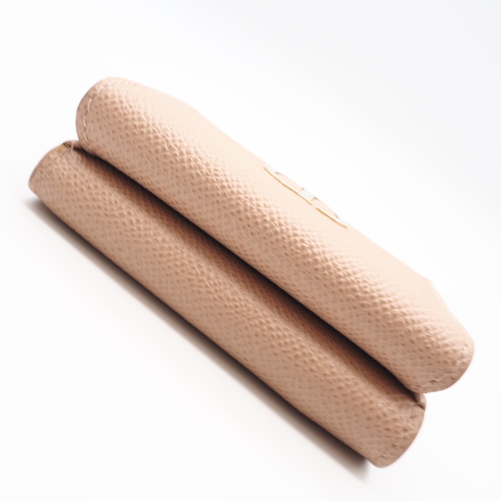 Christian Dior Beige Leather Wallet (Tri-Fold) (Pre-Owned)